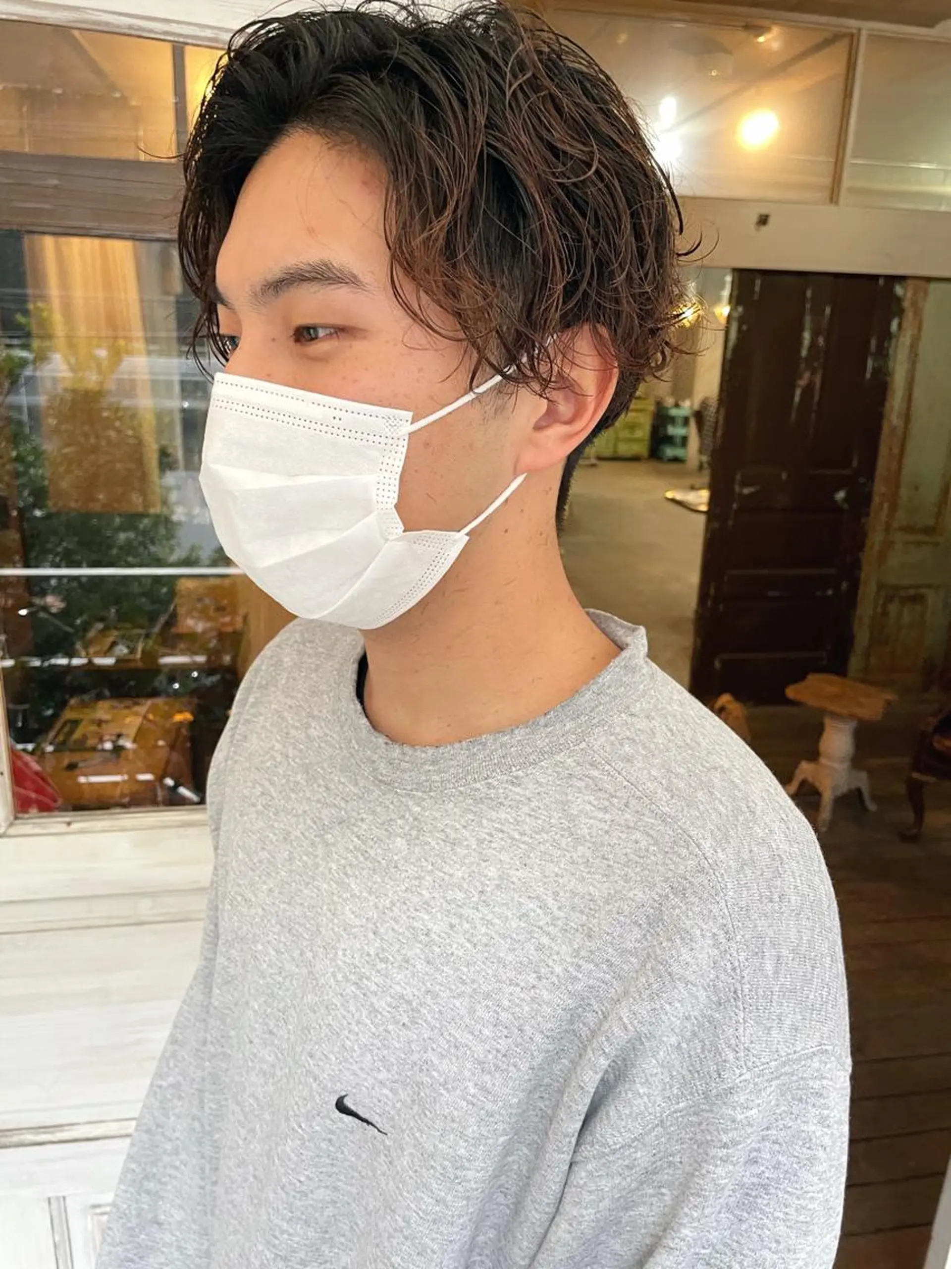 メンズ カット パーマ メンズ特化美容師 ハスイルイのヘアスタイル