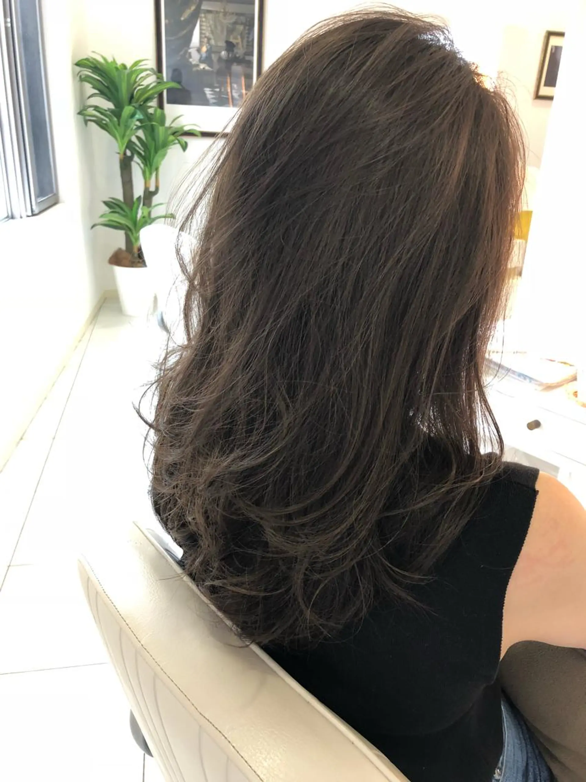 セミロング カラー 店長/mao/ 前髪/顔周りカットのヘアスタイル