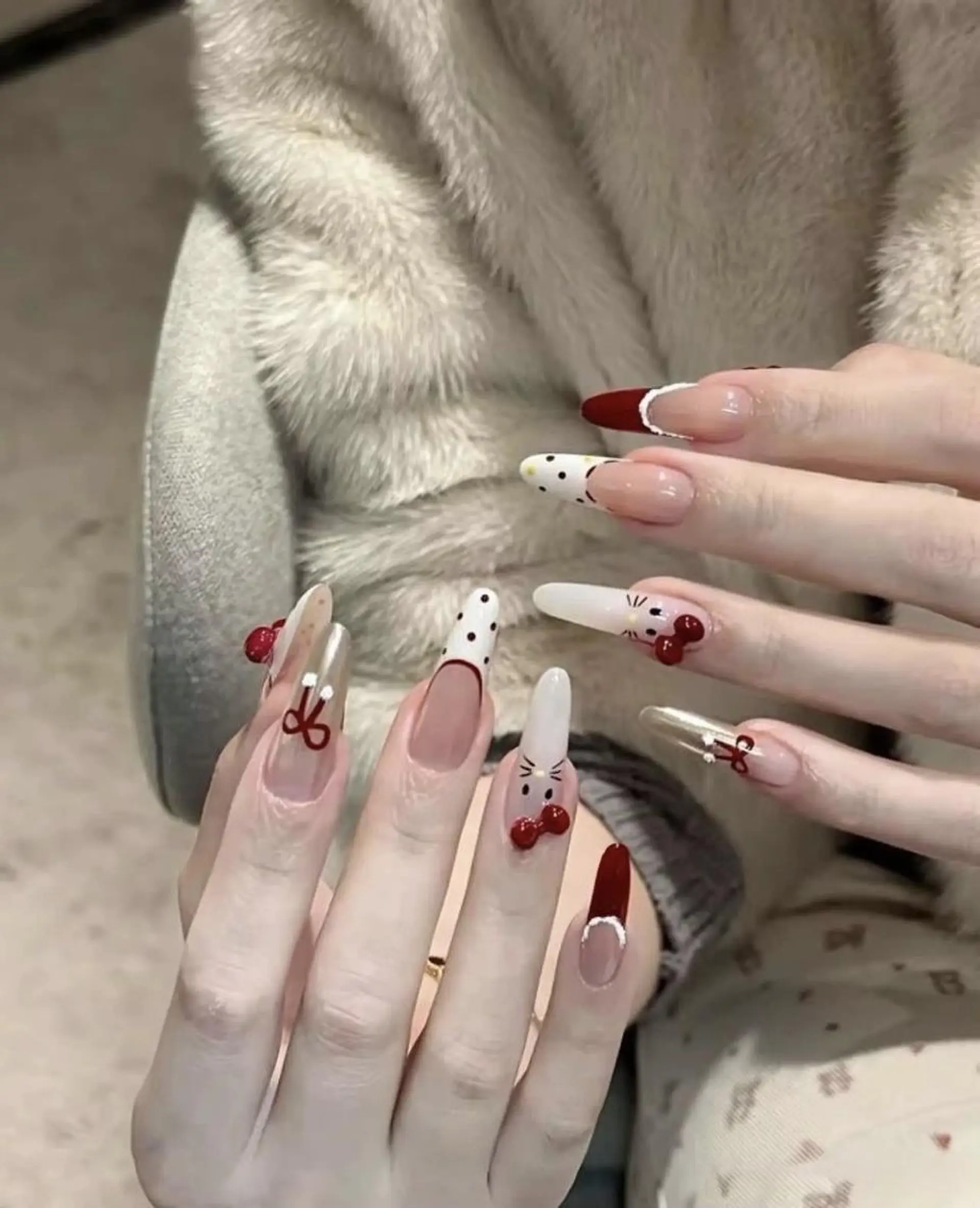 ロング 韓国風ヘア ハンドネイル Bling Salonのネイルデザイン