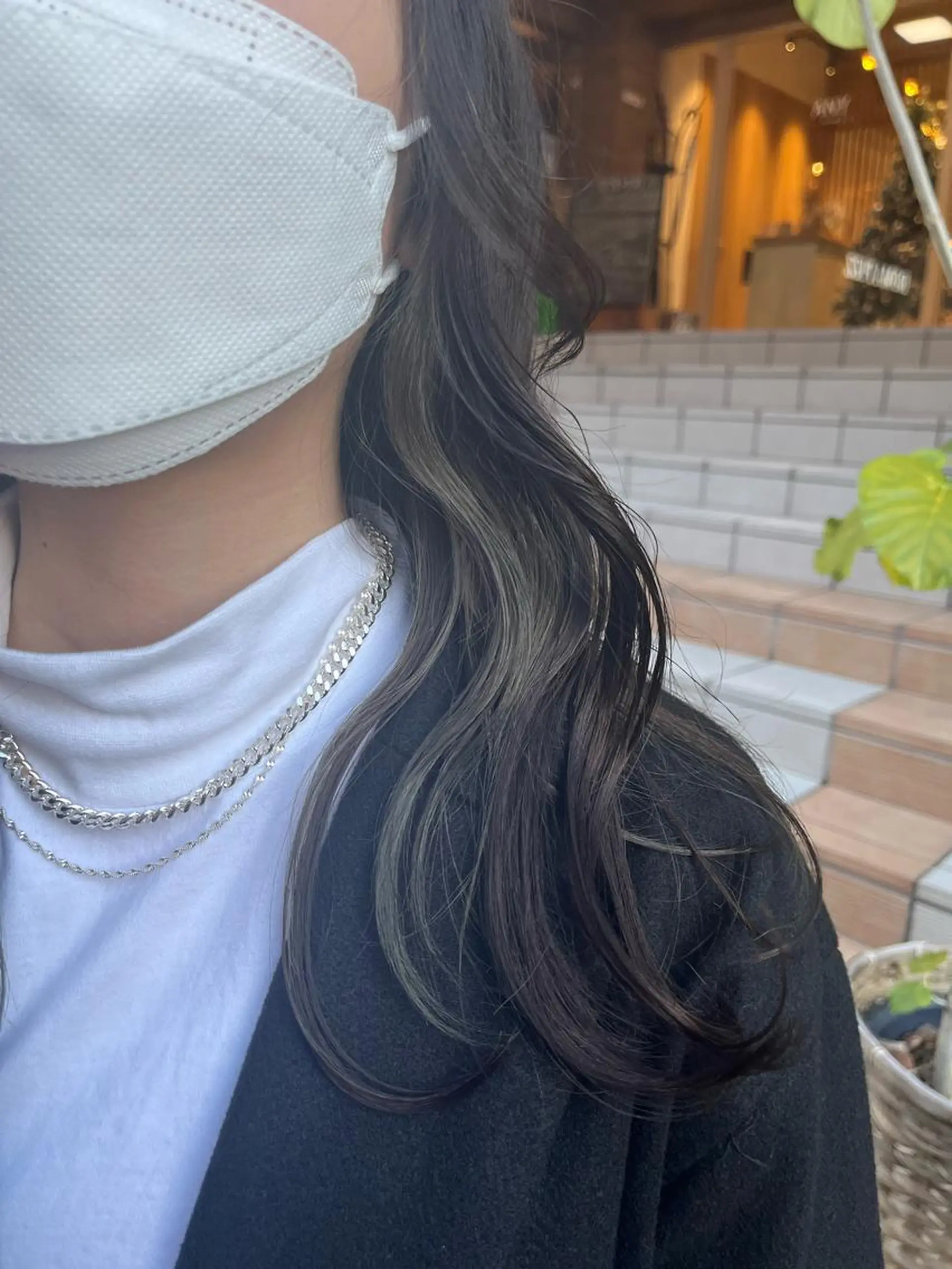 ロング カラー ヘアカラー トリートメント ヘアセット ハイトーン/レイヤー 💜Akaneのヘアスタイル