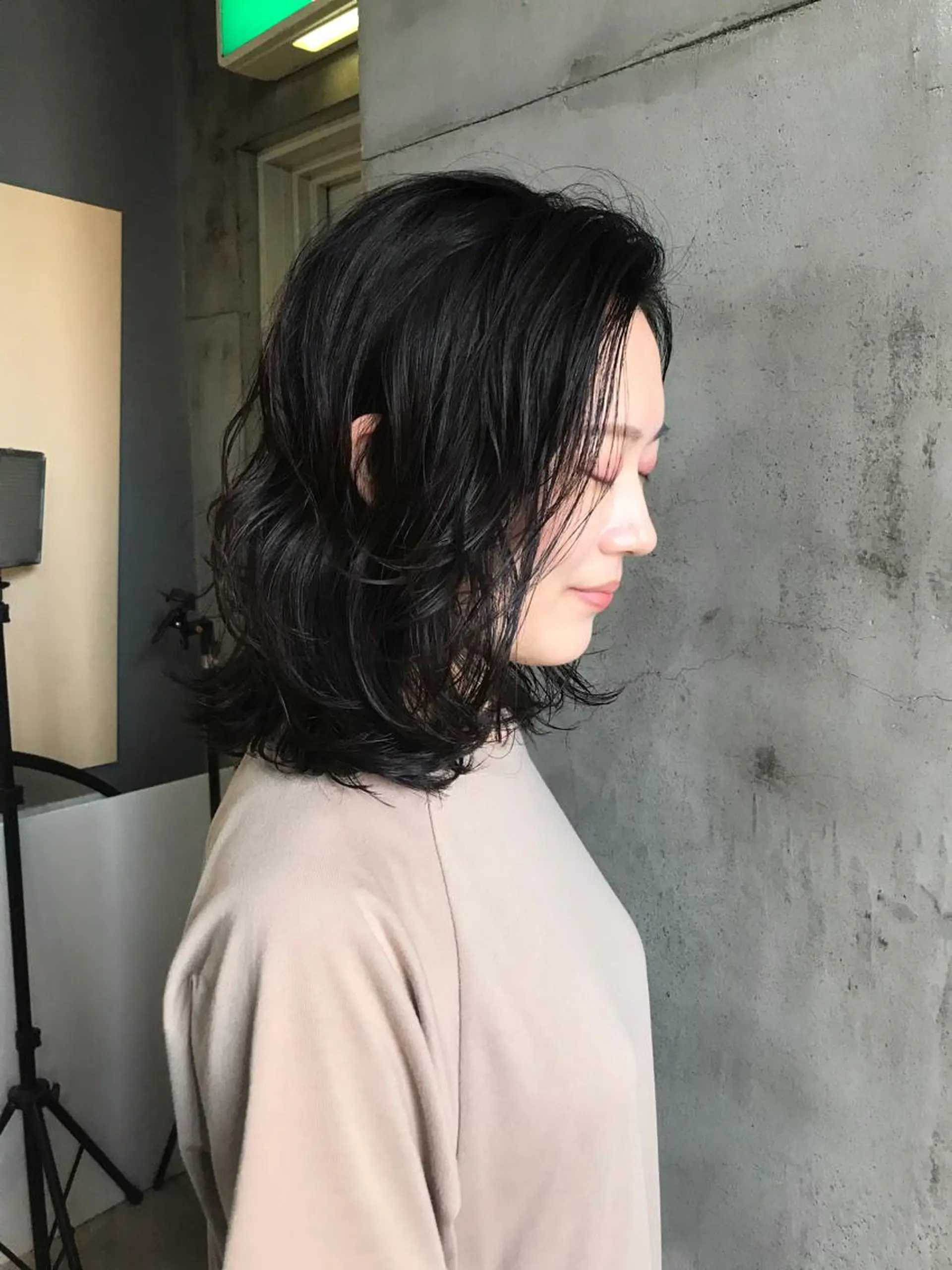 ミディアム パーマ 髪質改善満足度NO1 山下のヘアスタイル