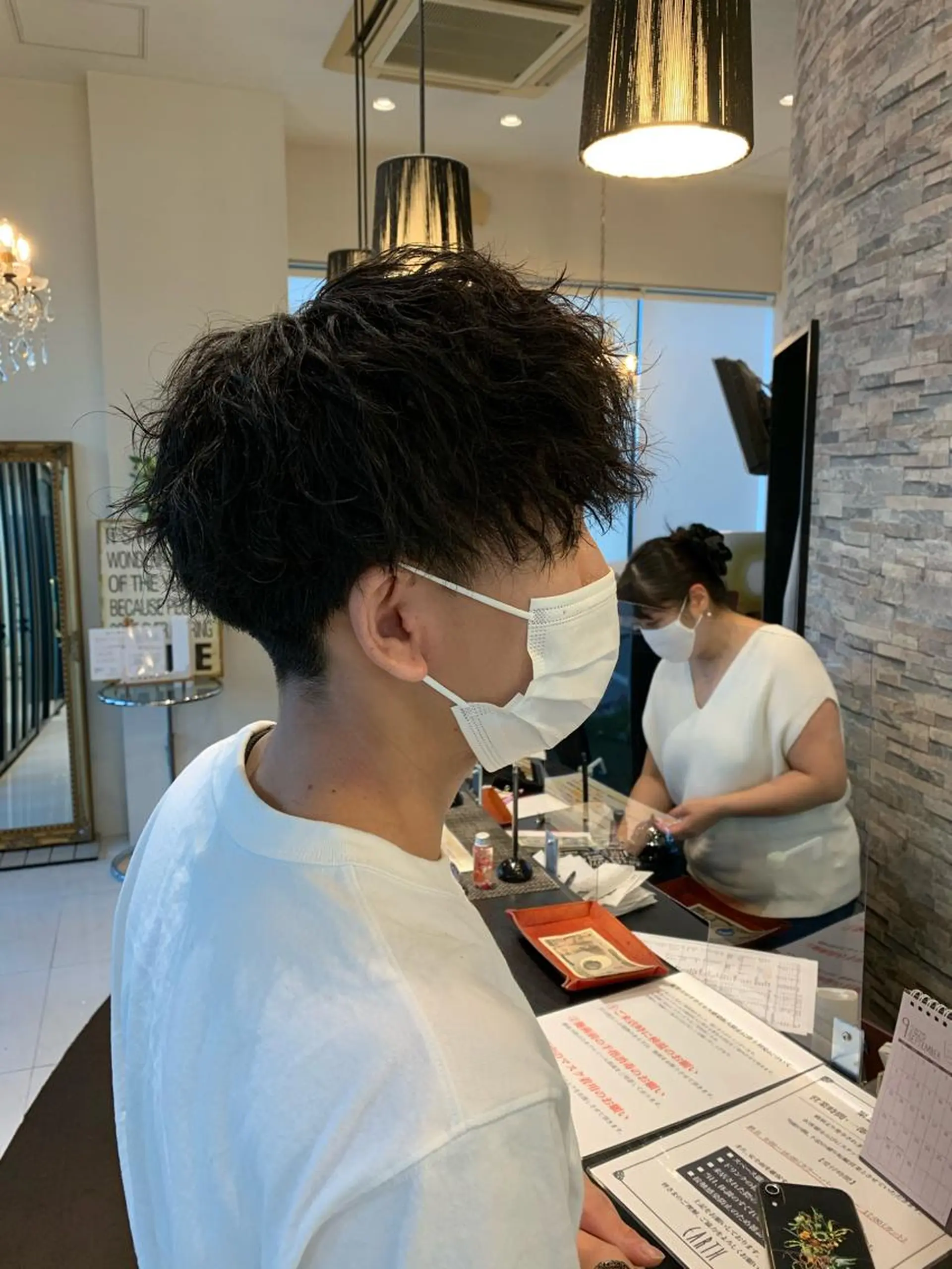 メンズ メンズパーマ カット パーマ hairin forest所属・タカハシ ヨシヒトのヘアスタイル