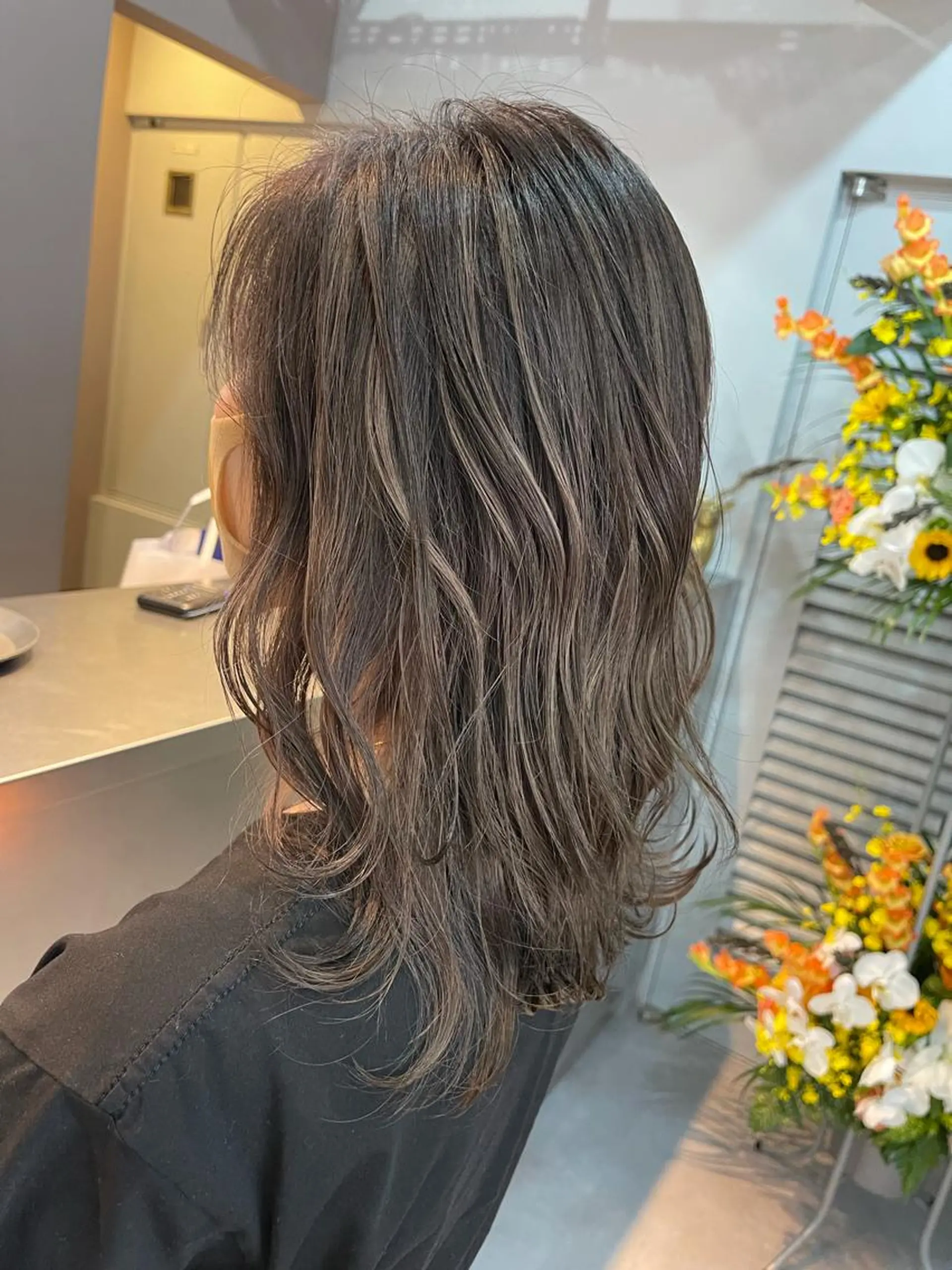 ミディアム カラー Reb_keiji 👑小倉圭司のヘアスタイル