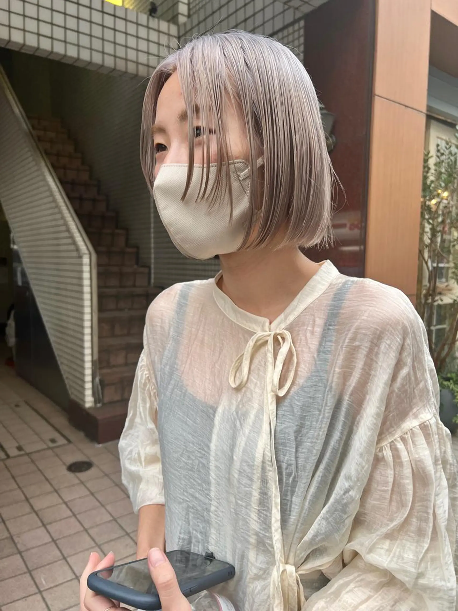 ショート カラー ベージュカラー ペールベージュ カット ヘアカラー トリートメント 🌿ショート🌿 パーマ🌿淳平のヘアスタイル