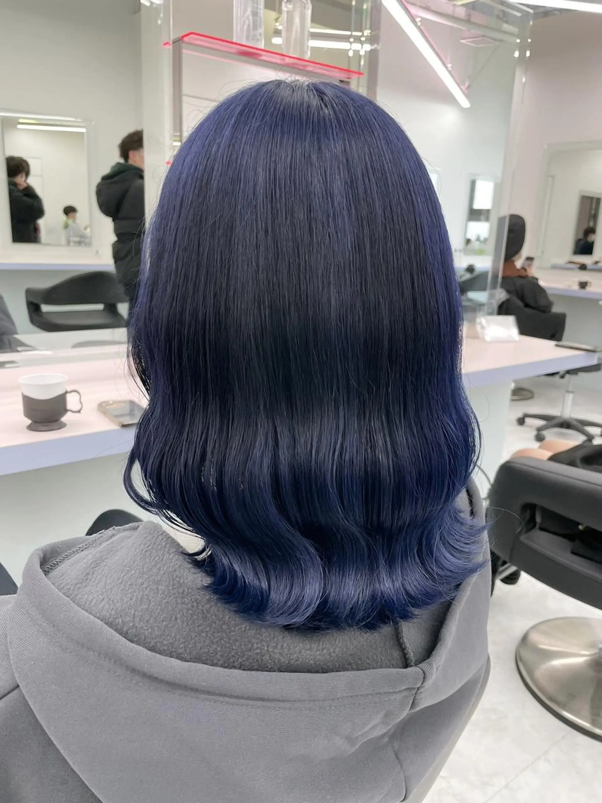 セミロング ヘアカラー トリートメント 🤍韓国寒色カラー 🤍MADOKAのヘアスタイル