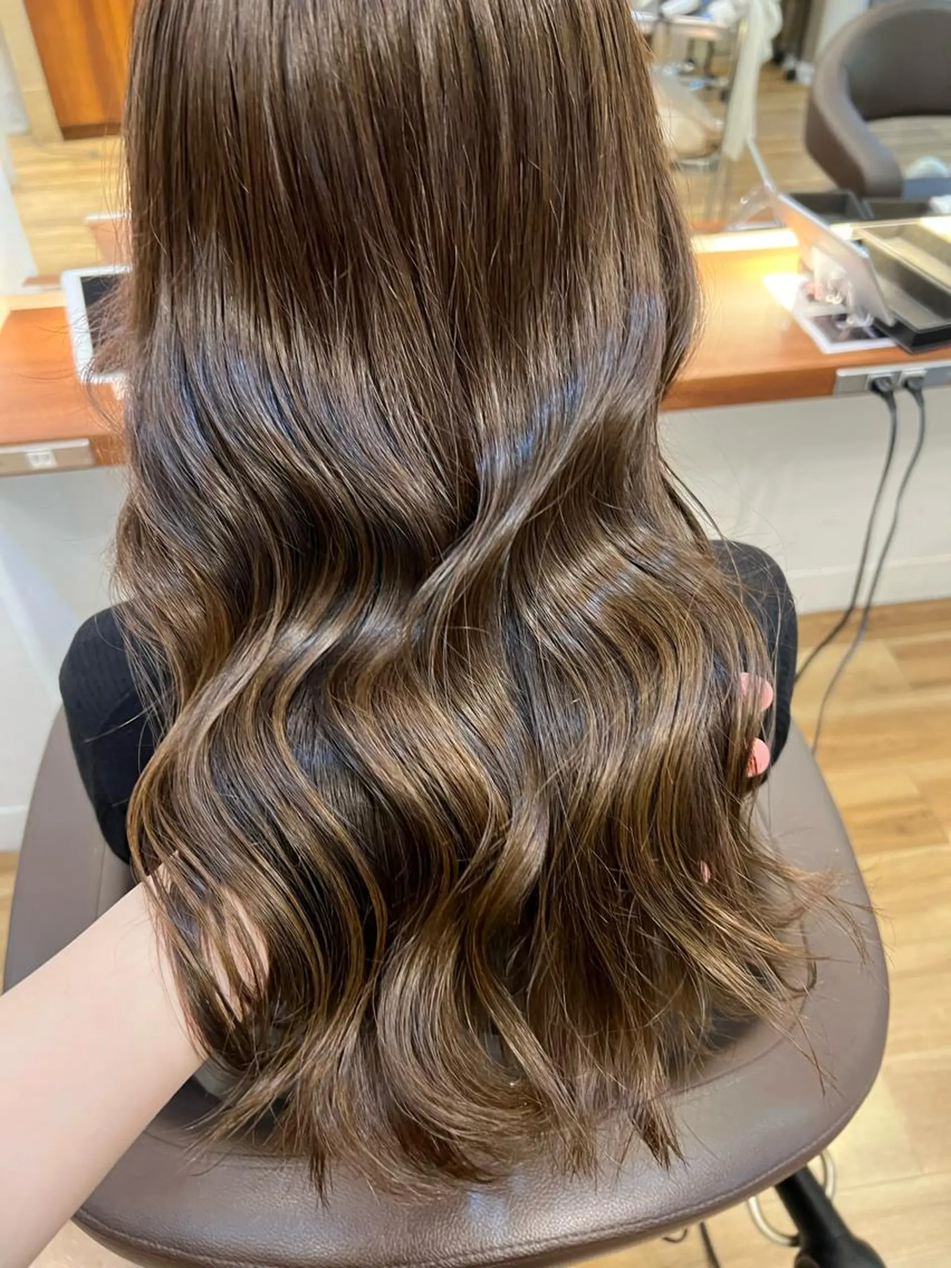 セミロング カラー ヘアカラー トリートメント しみず さくら🌸のヘアスタイル