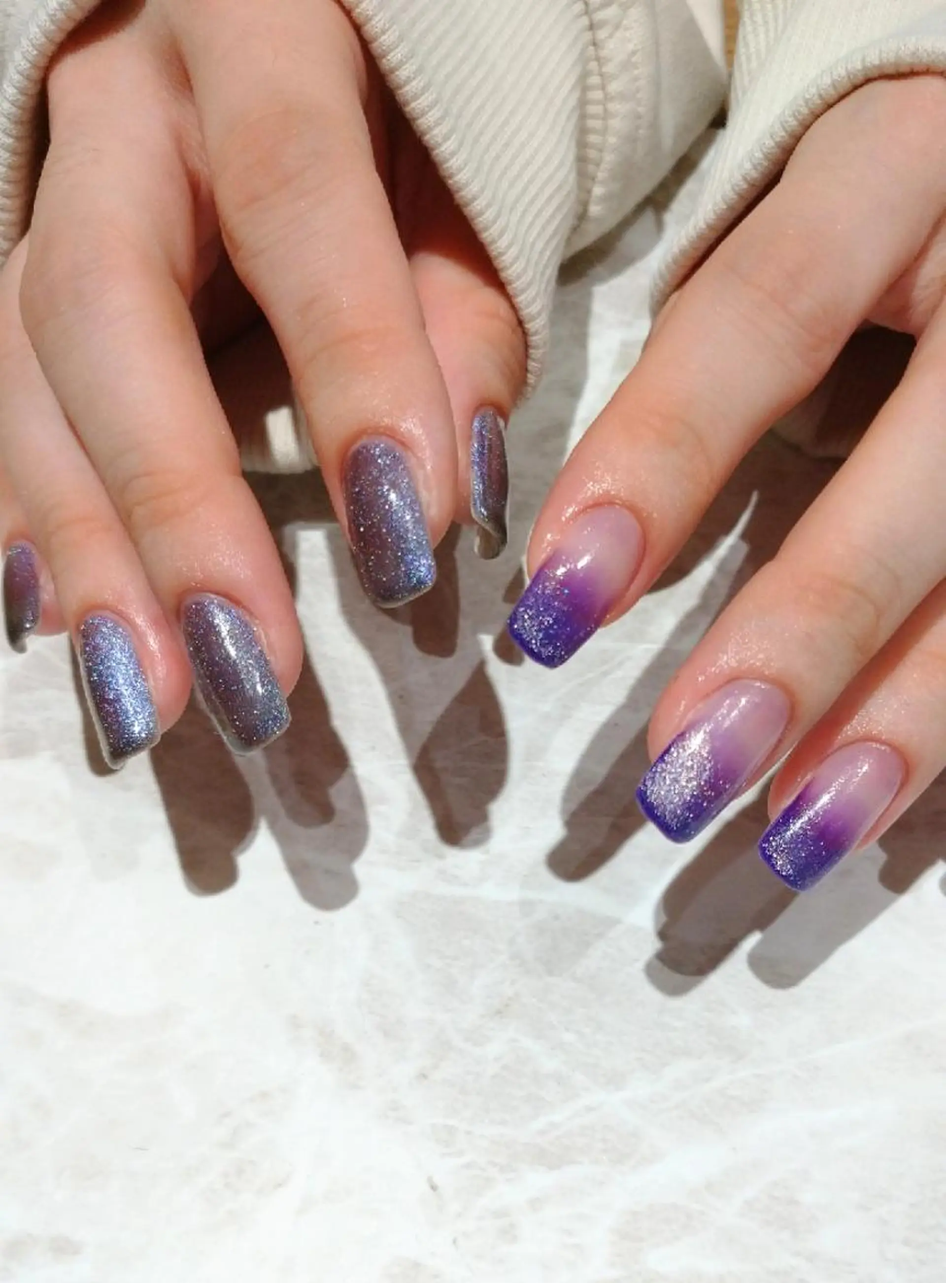 ネイル グラデーション ワンカラーネイル ハンドネイル 會田 瑠衣のネイルデザイン