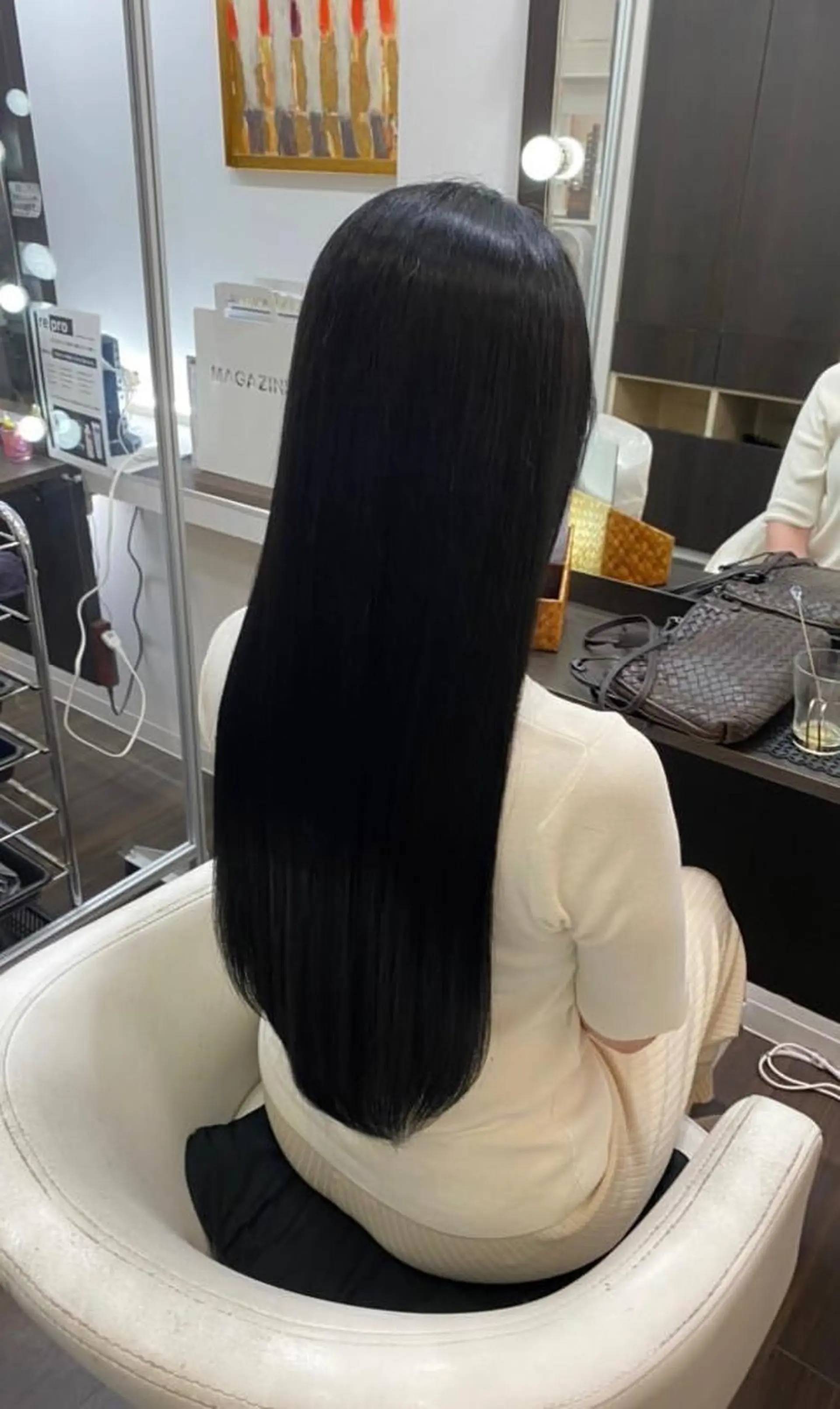 ロング カラー 黒髪 ロング 縮毛矯正 トリートメント 髪質改善FORMA 💫S.Katohのヘアスタイル