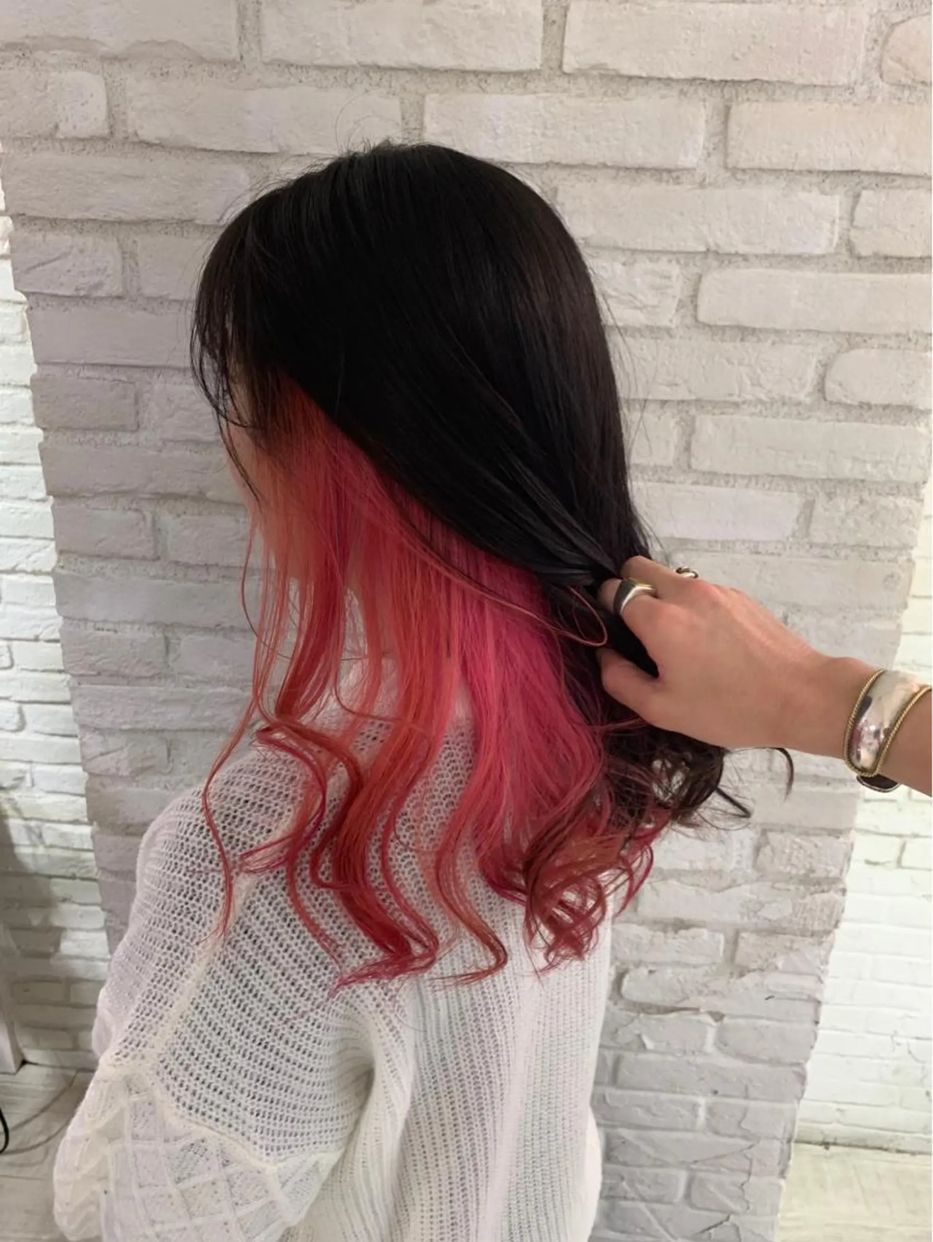 セミロング ヘアカラー トリートメント ダブルカラー /垣尾颯大のヘアスタイル