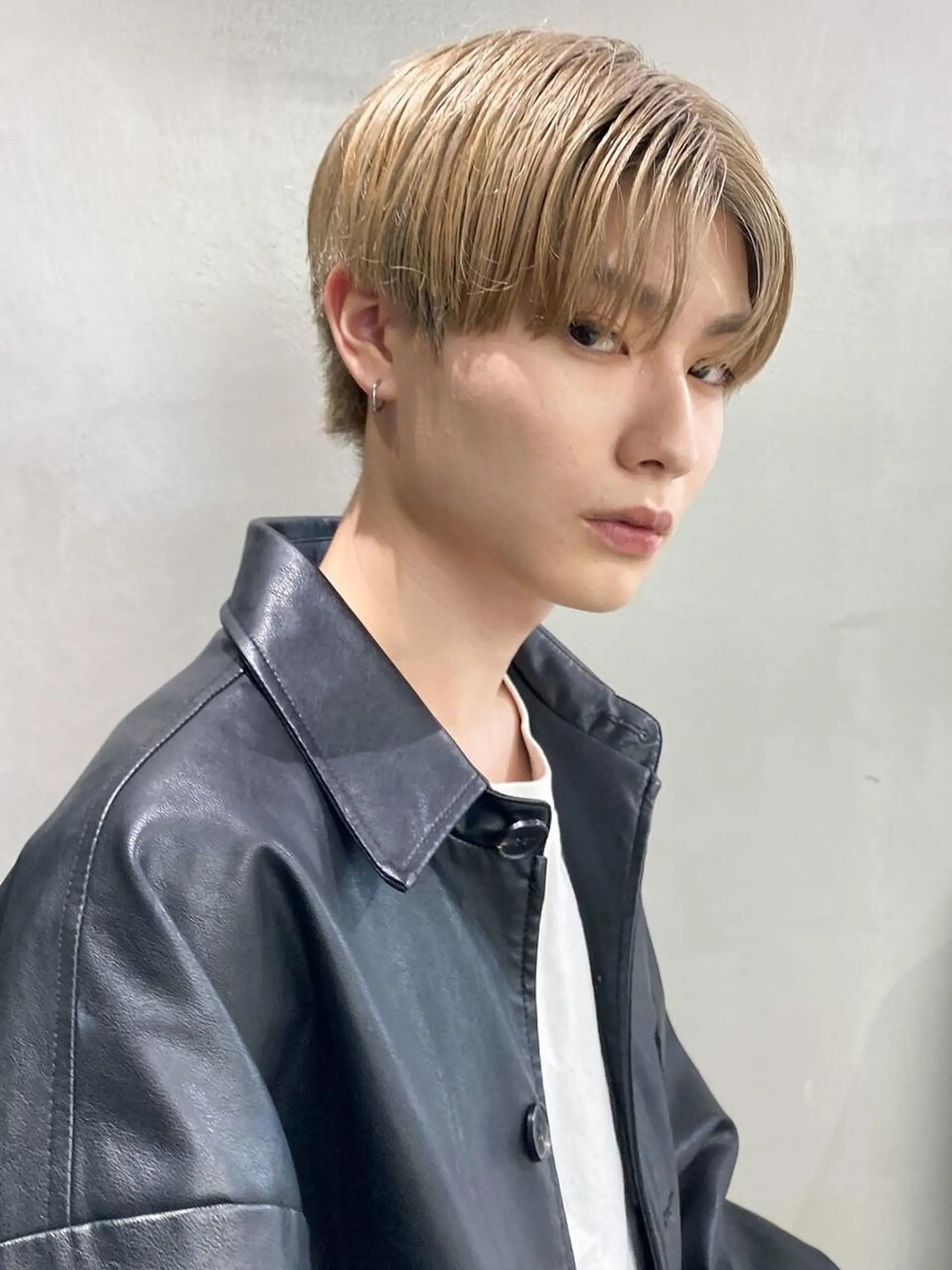 メンズ ダブルカラー/ギャル 韓国ヘア/梨緒💜のヘアスタイル