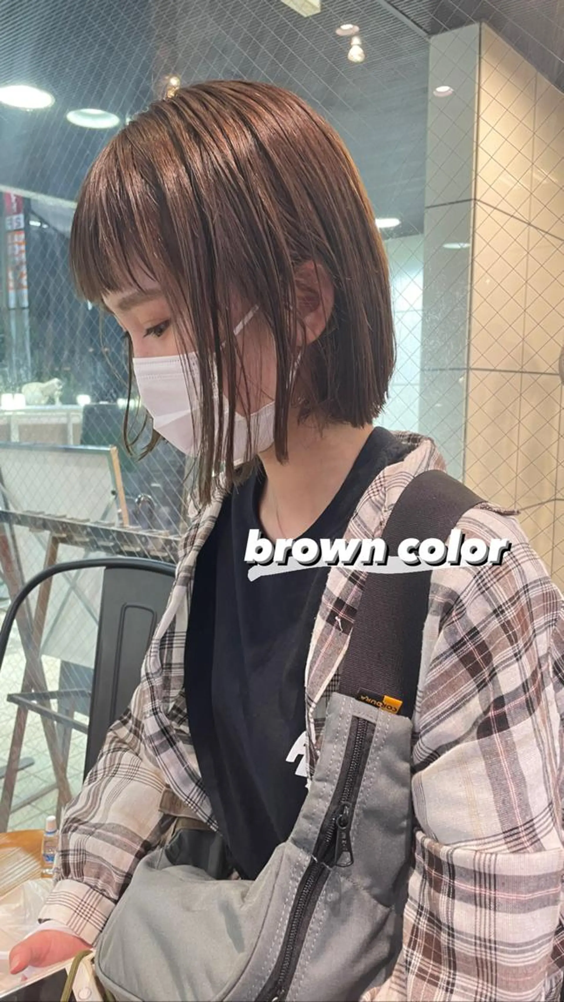 ミディアム カラー ブラウンカラー ヘアカラー 韓国ヘア🦋 MIYUのヘアスタイル