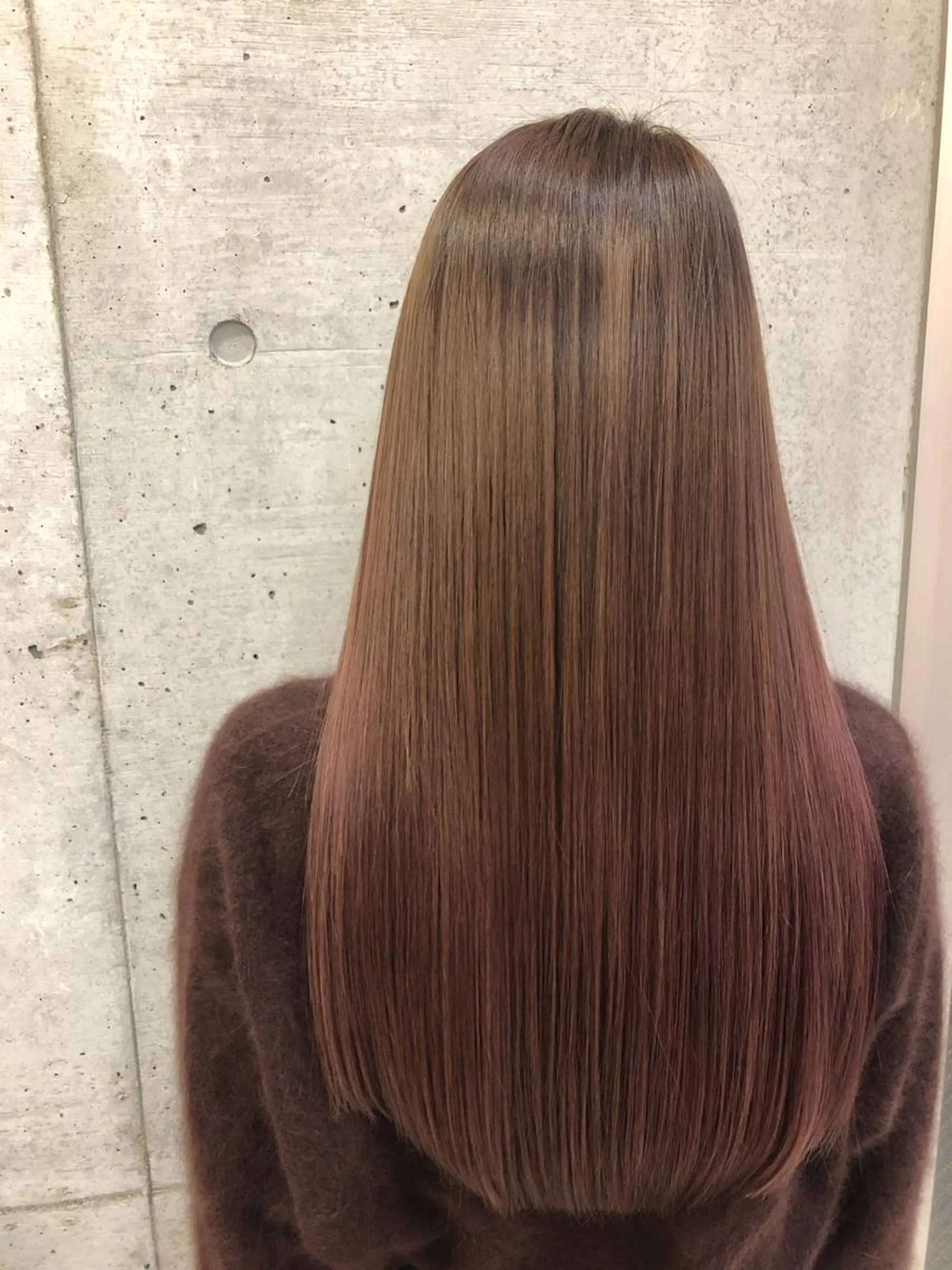 ロング カラー ブリーチ トリートメント 大栗 佑也  髪質改善のヘアスタイル