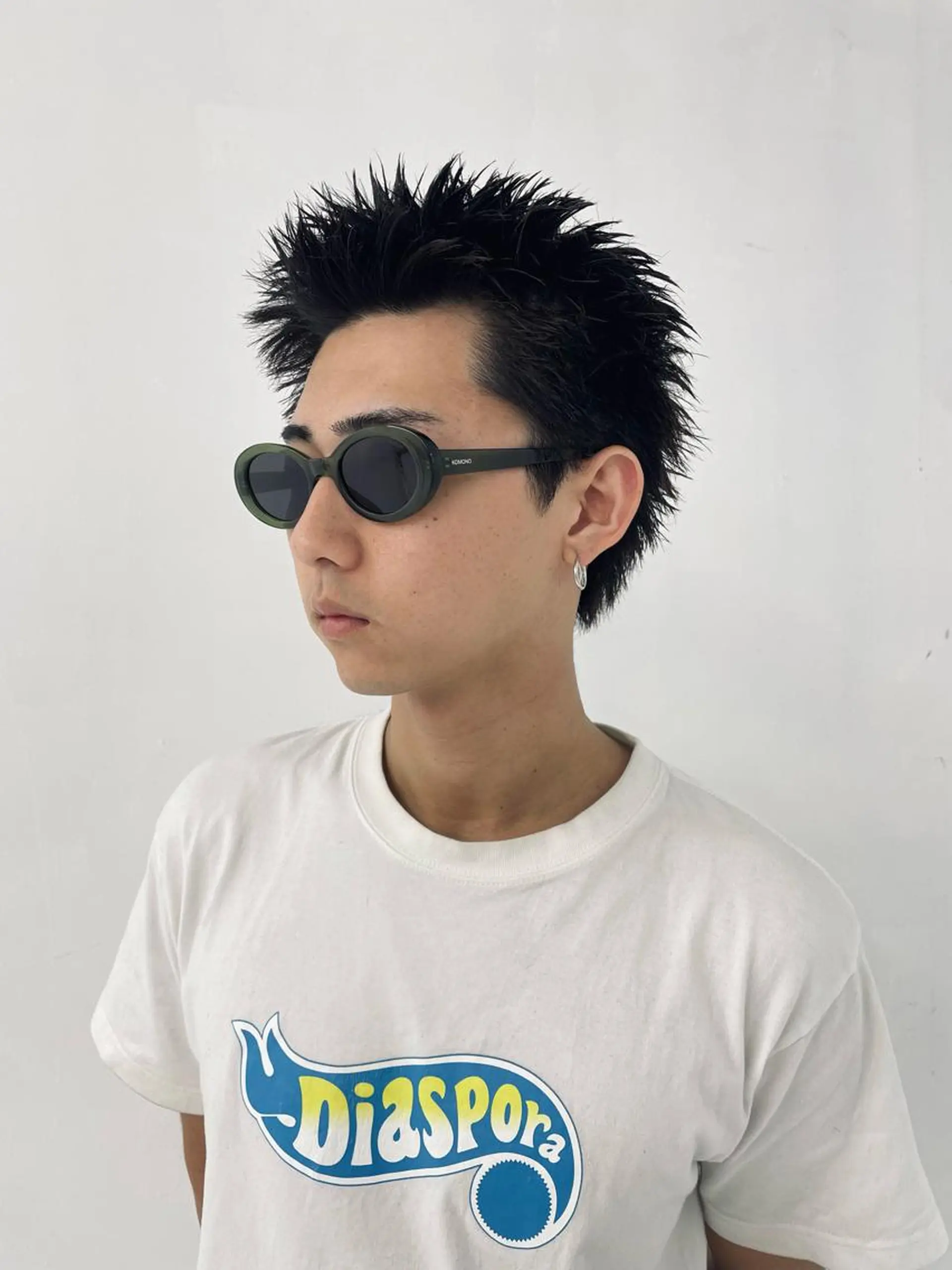 メンズ カット スパイキーパーマ 柏NO1 藤本葉のヘアスタイル