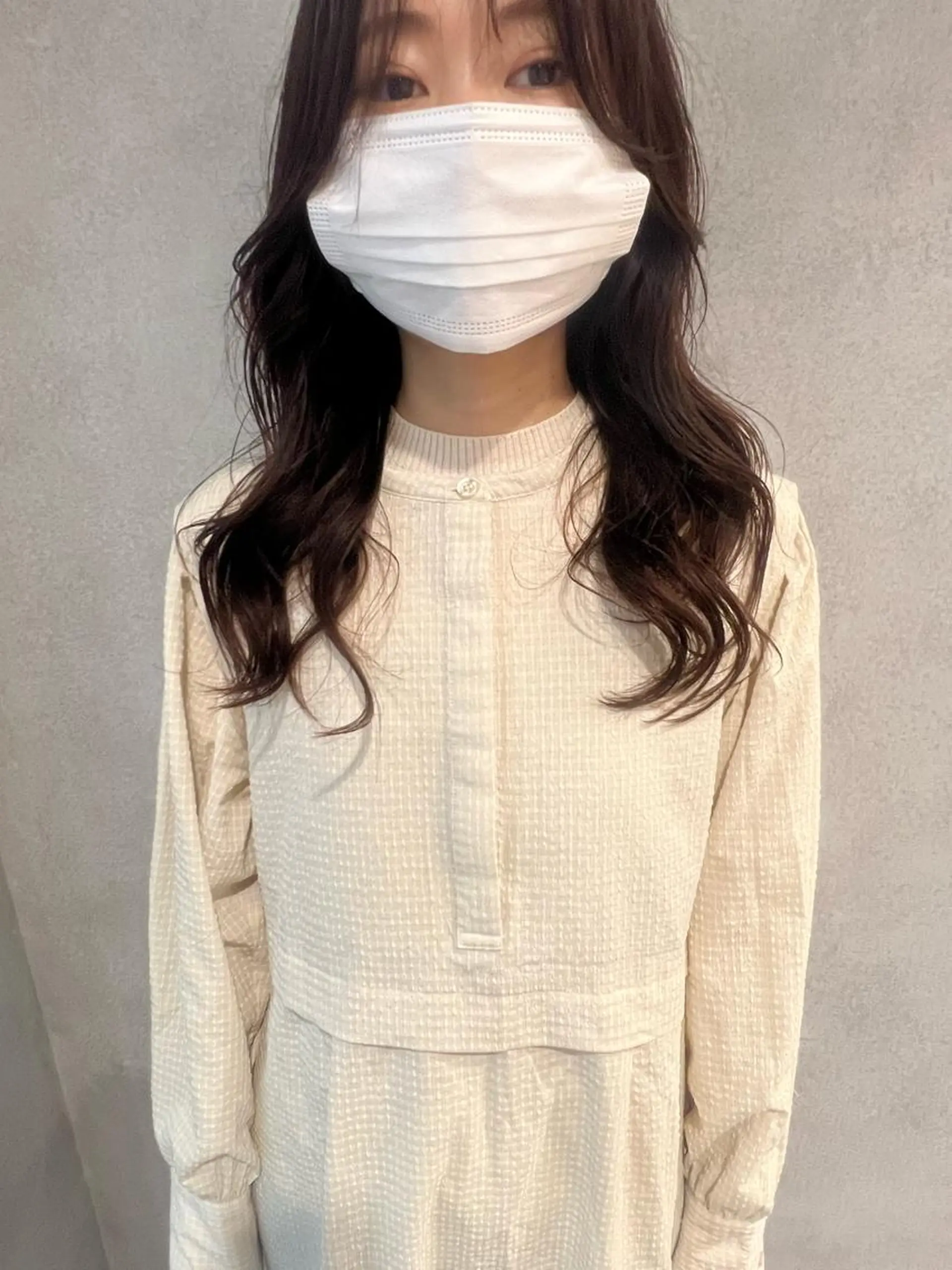 セミロング パーマ セミロングパーマ 韓国風ヘア カット パーマ トリートメント 韓国hair ·͜· watanabeのヘアスタイル