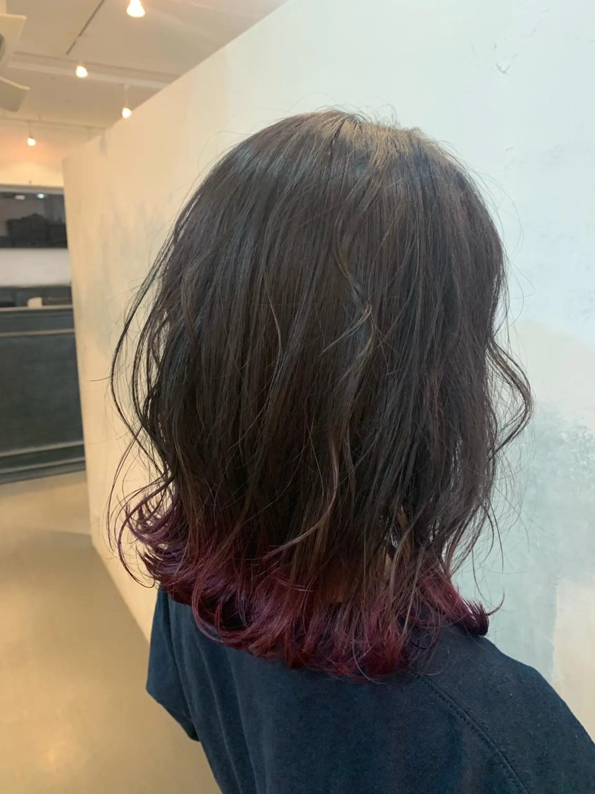 ミディアム カラー ブリーチ グラデーションカラー ピンクカラー ピンクパープル パープルカラー ヘアカラー トリートメント 🍑艶髪✖️暖色系 ✨momoka🍑のヘアスタイル