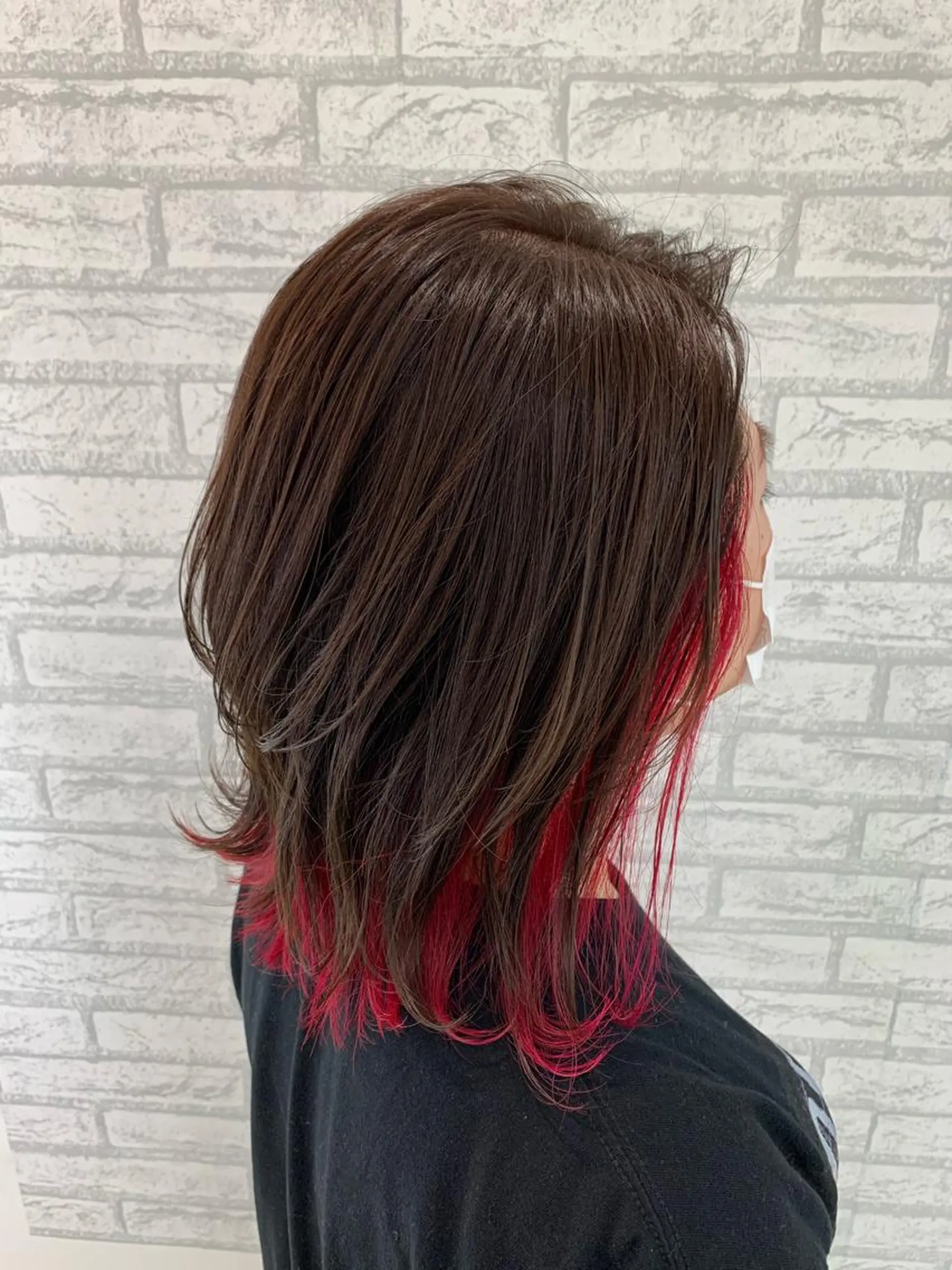 ミディアム カラー デザインカラー、艶髪 大塚　耕平のヘアスタイル