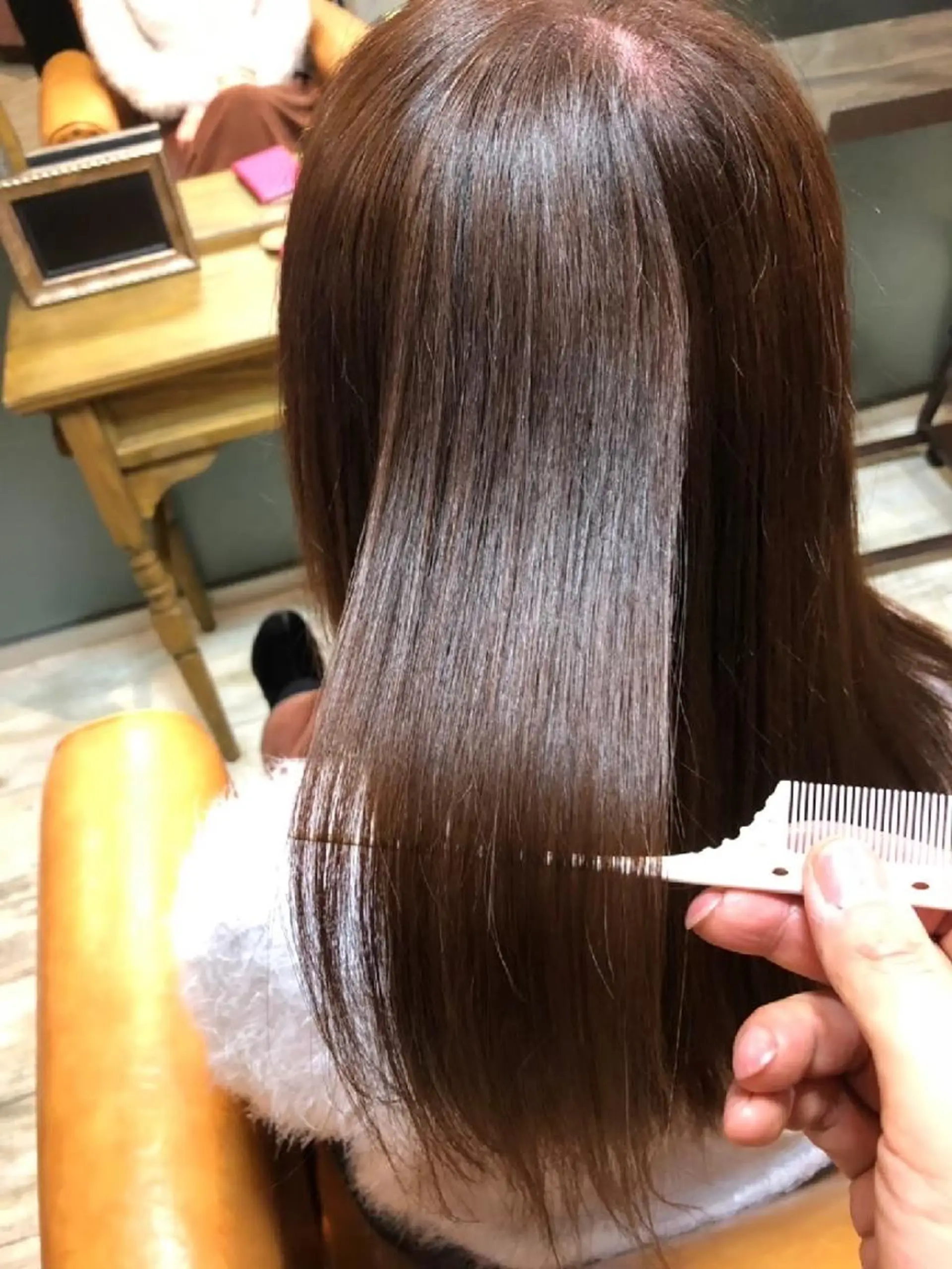 セミロング トリートメント from…所属・BARBER/ 髪質改善/南慎也のヘアスタイル