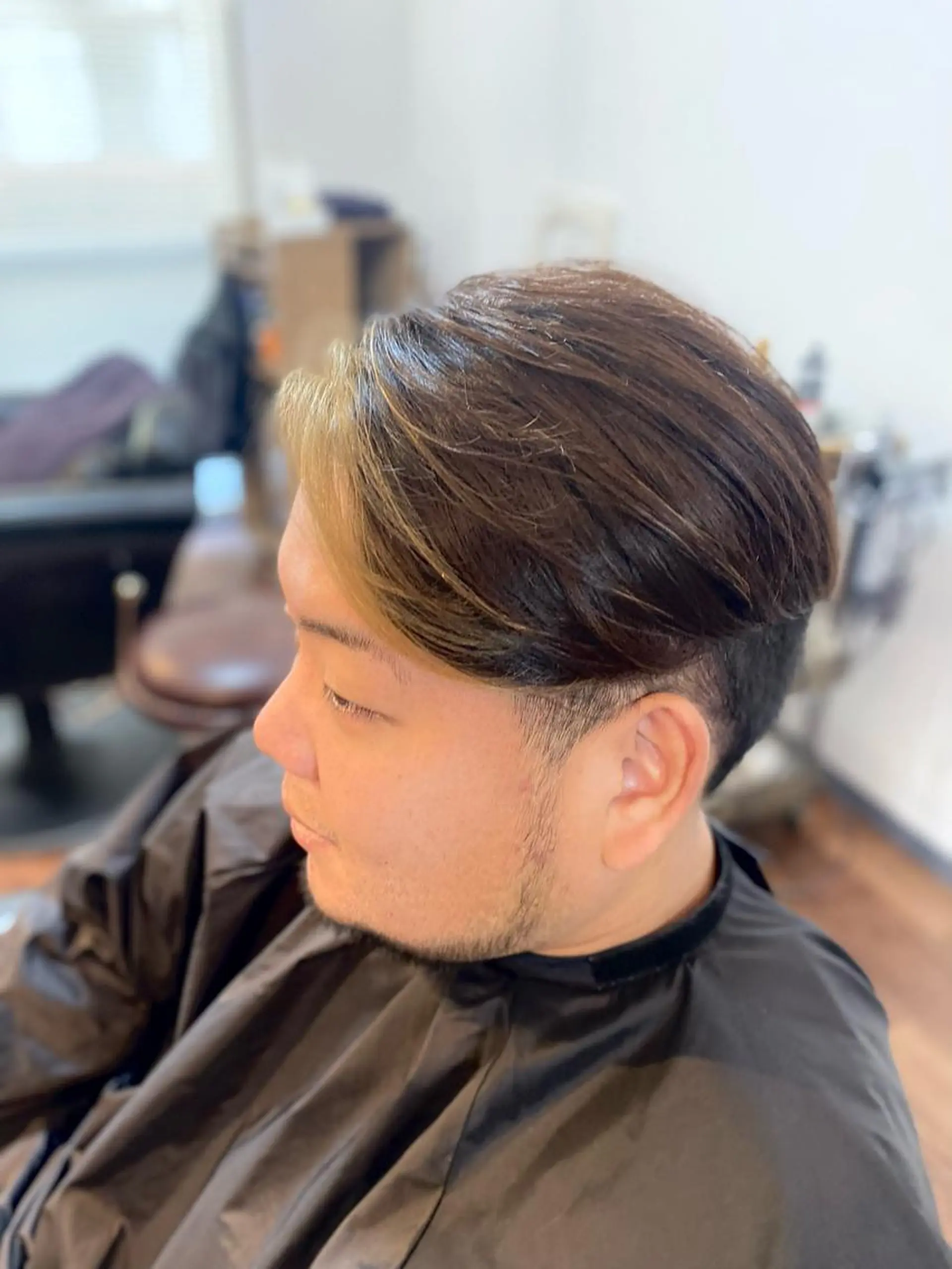 ミディアム カラー メンズ ミストバング  フェイスフレーミング Lizir  ルズィール所属・Luzir⭐︎ GEN⭐︎のヘアスタイル