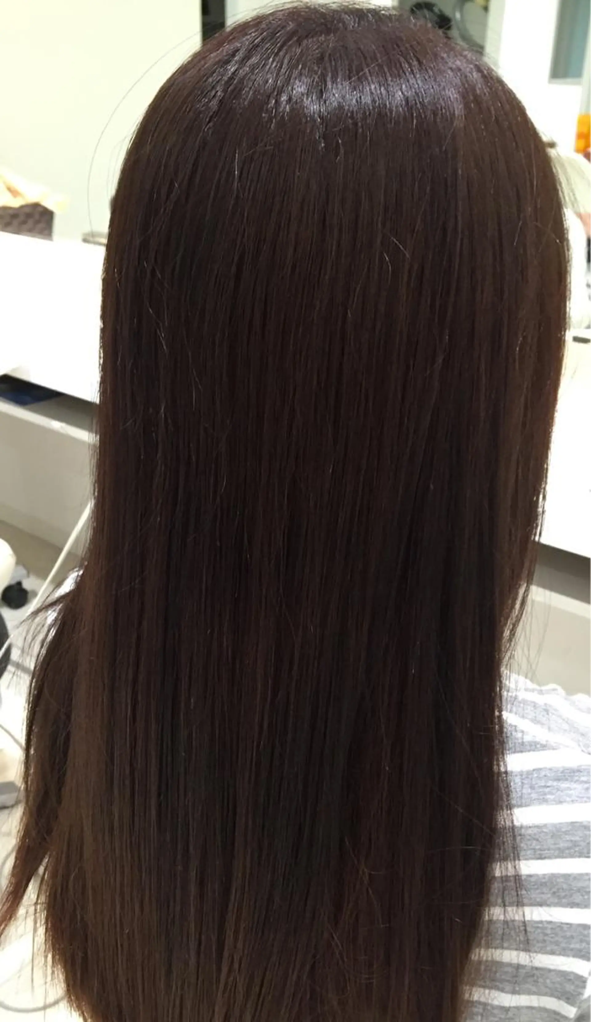 ロング パーマ カット 縮毛矯正 トリートメント 山北 咲子のヘアスタイル