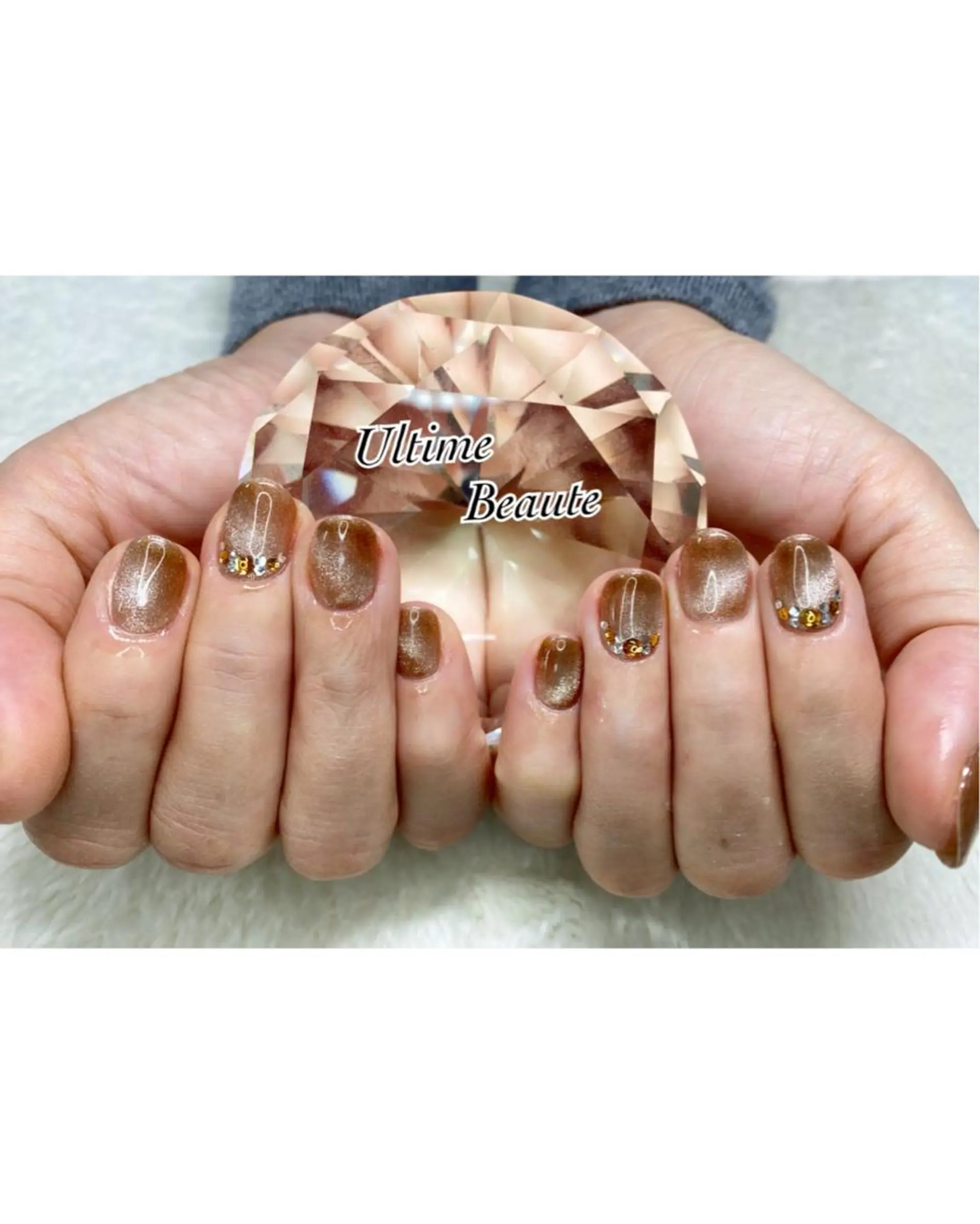 ネイル マグネットネイル ワンカラーネイル 石塚 亜矢加のネイルデザイン