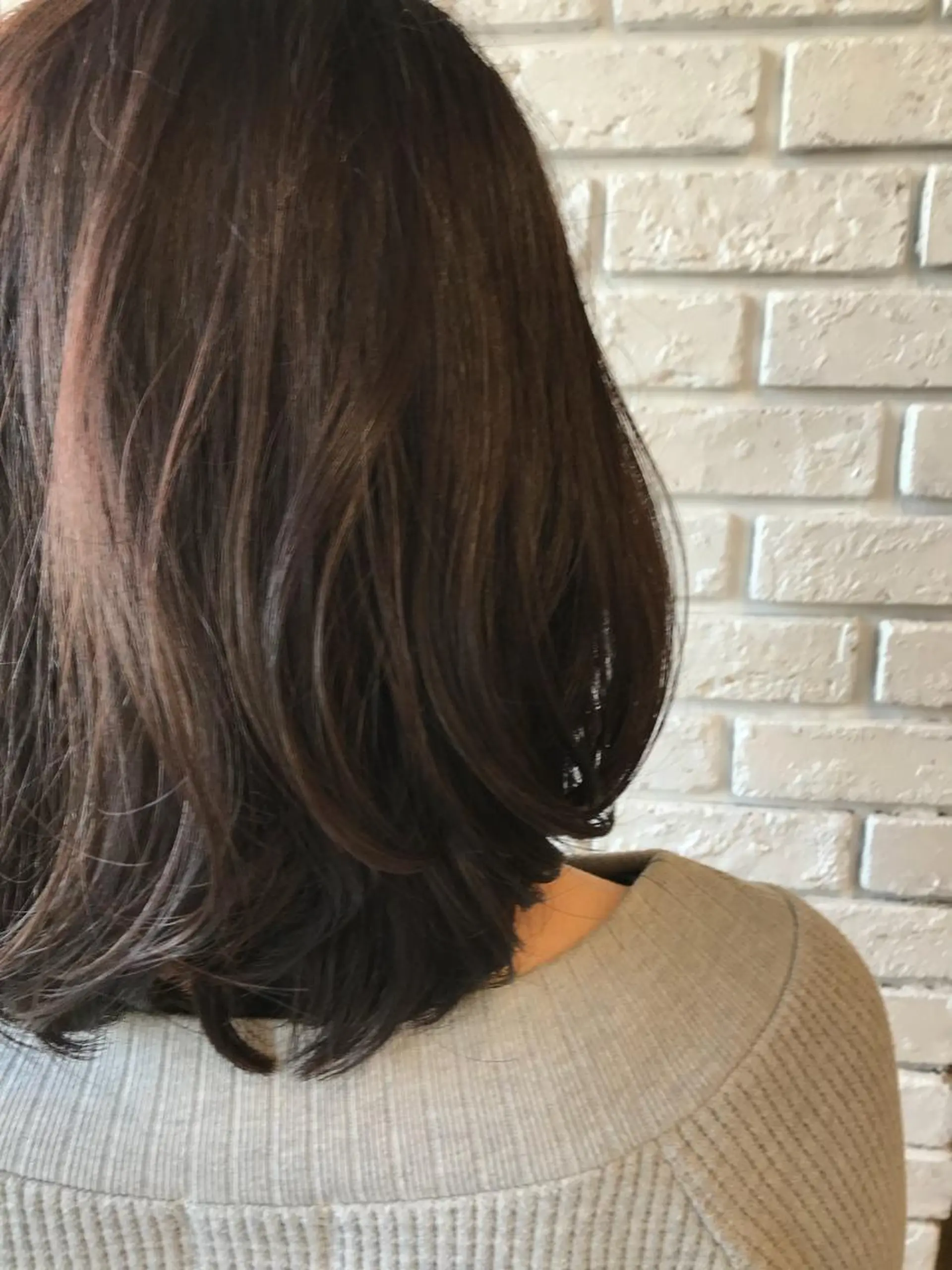 ミディアム カラー アッシュ アッシュブラウン ブラウンカラー 日比 貴大/ minim hairのヘアスタイル