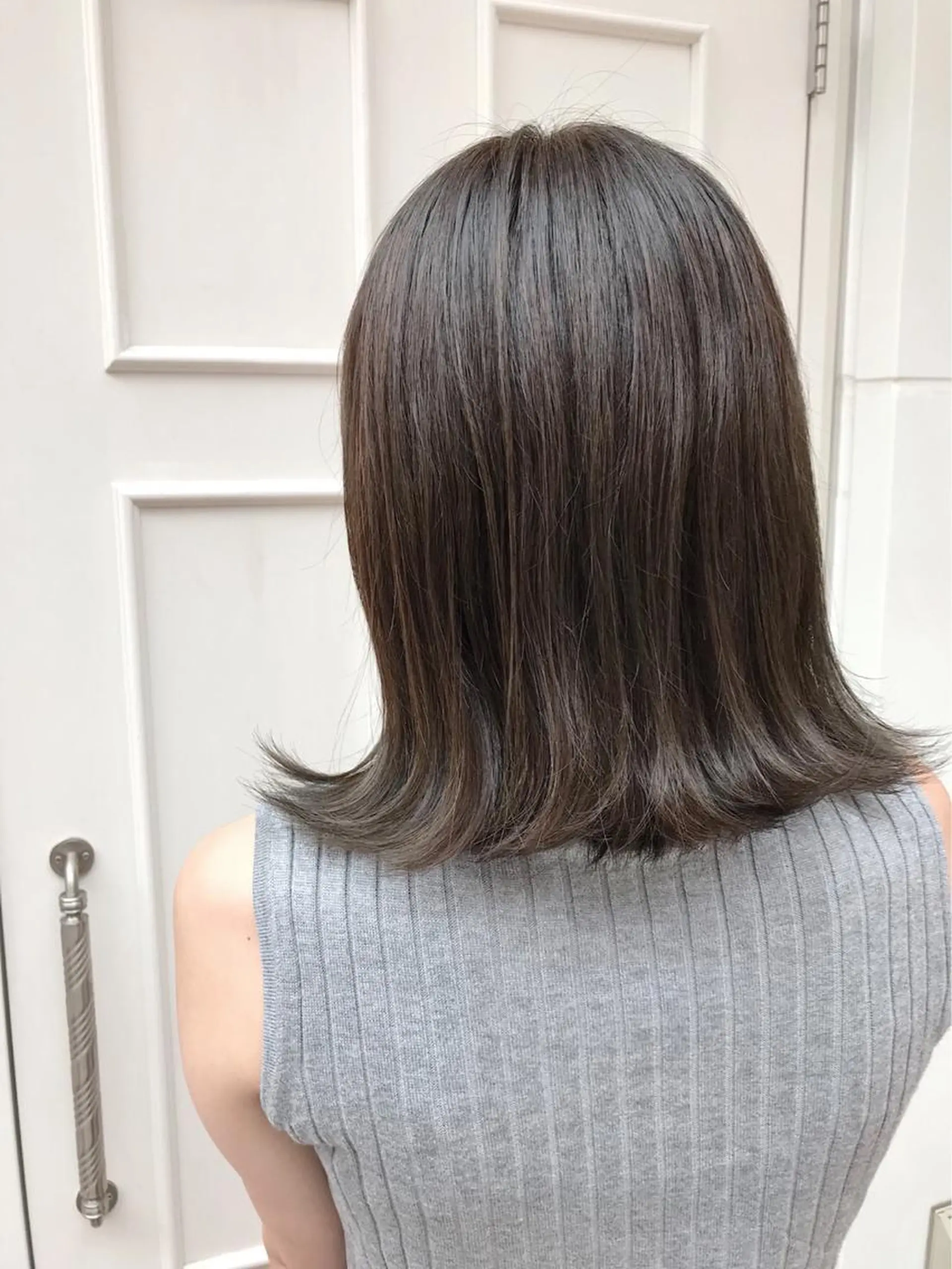 ミディアム カラー グレージュ カーキグレージュ 🫟Blanco🫟 Color&Careのヘアスタイル