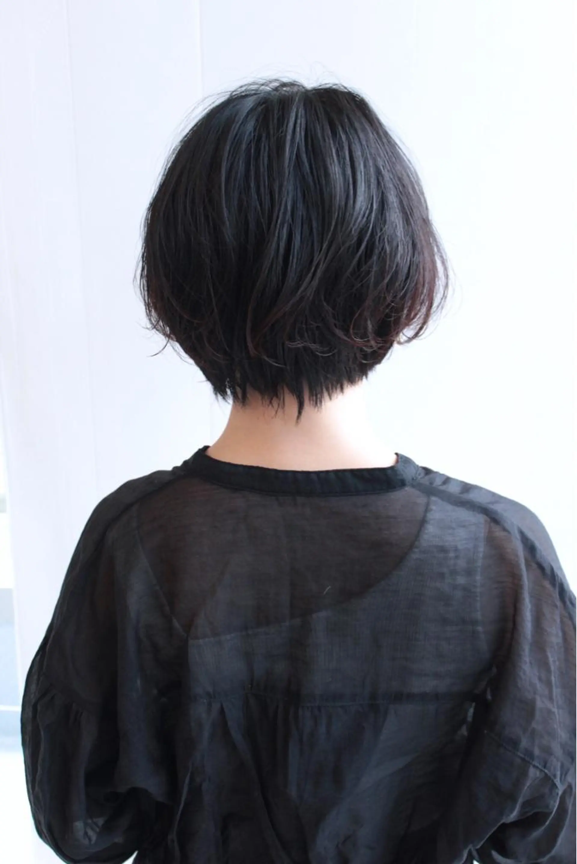 ショート カラー 白髪ぼかしモデル募集 今村理央奈のヘアスタイル