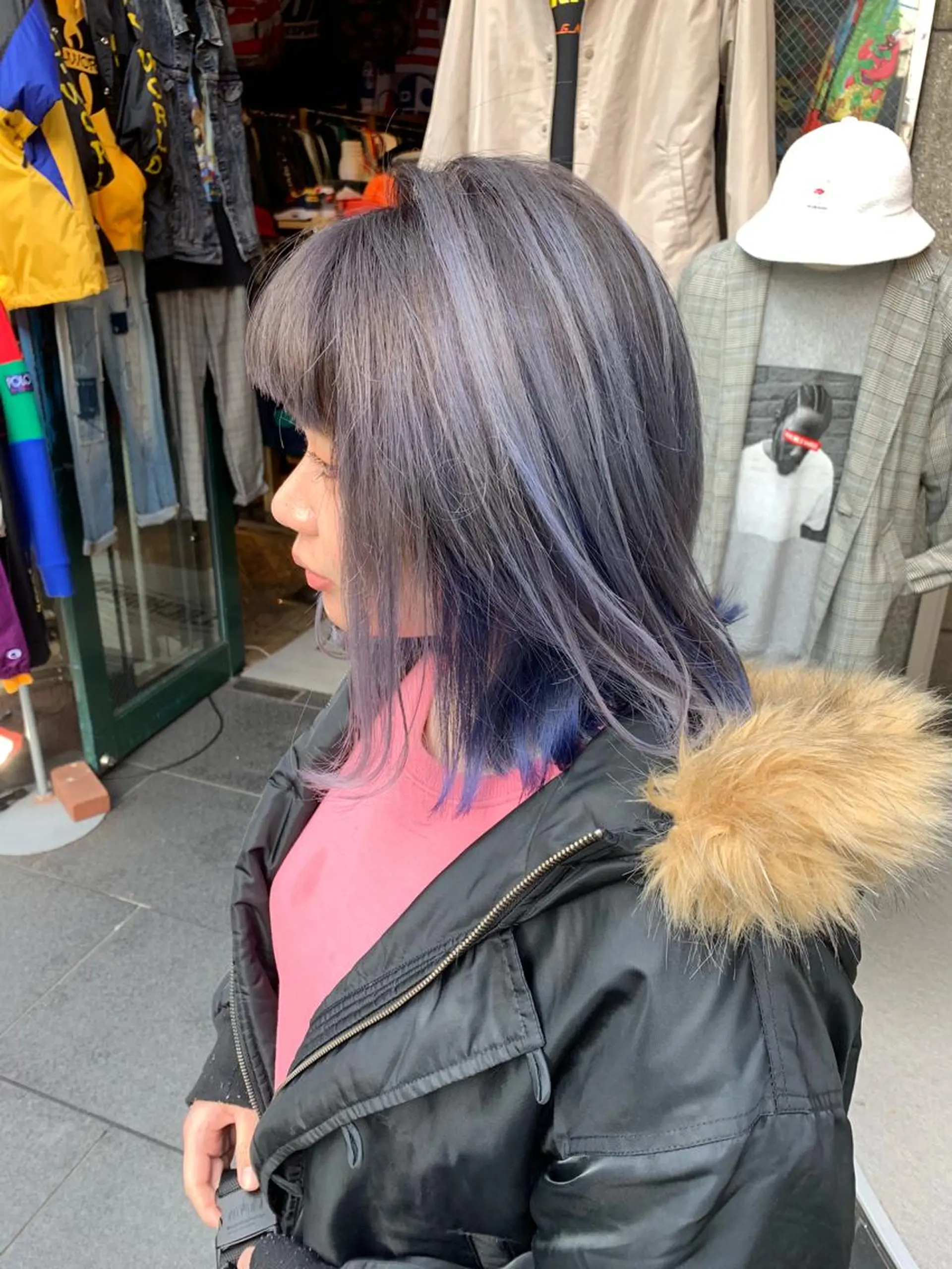 ミディアム カラー ピンクベージュ/新潟 万代/高橋桃葉🍑のヘアスタイル