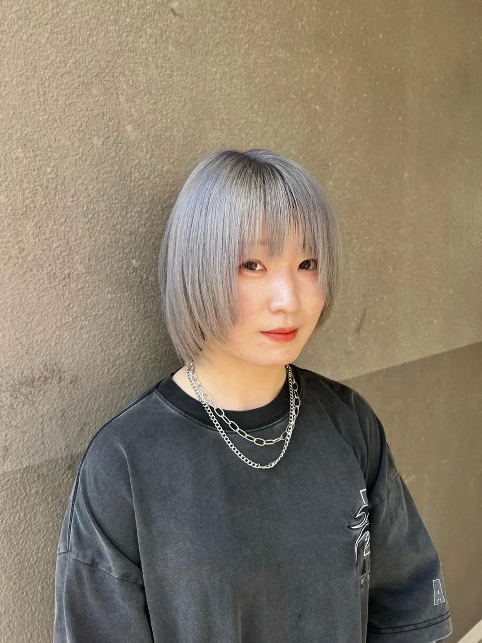 ミディアム カラー グレージュ 🐰ハイトーンカラー 畠山　渡🐰のヘアスタイル