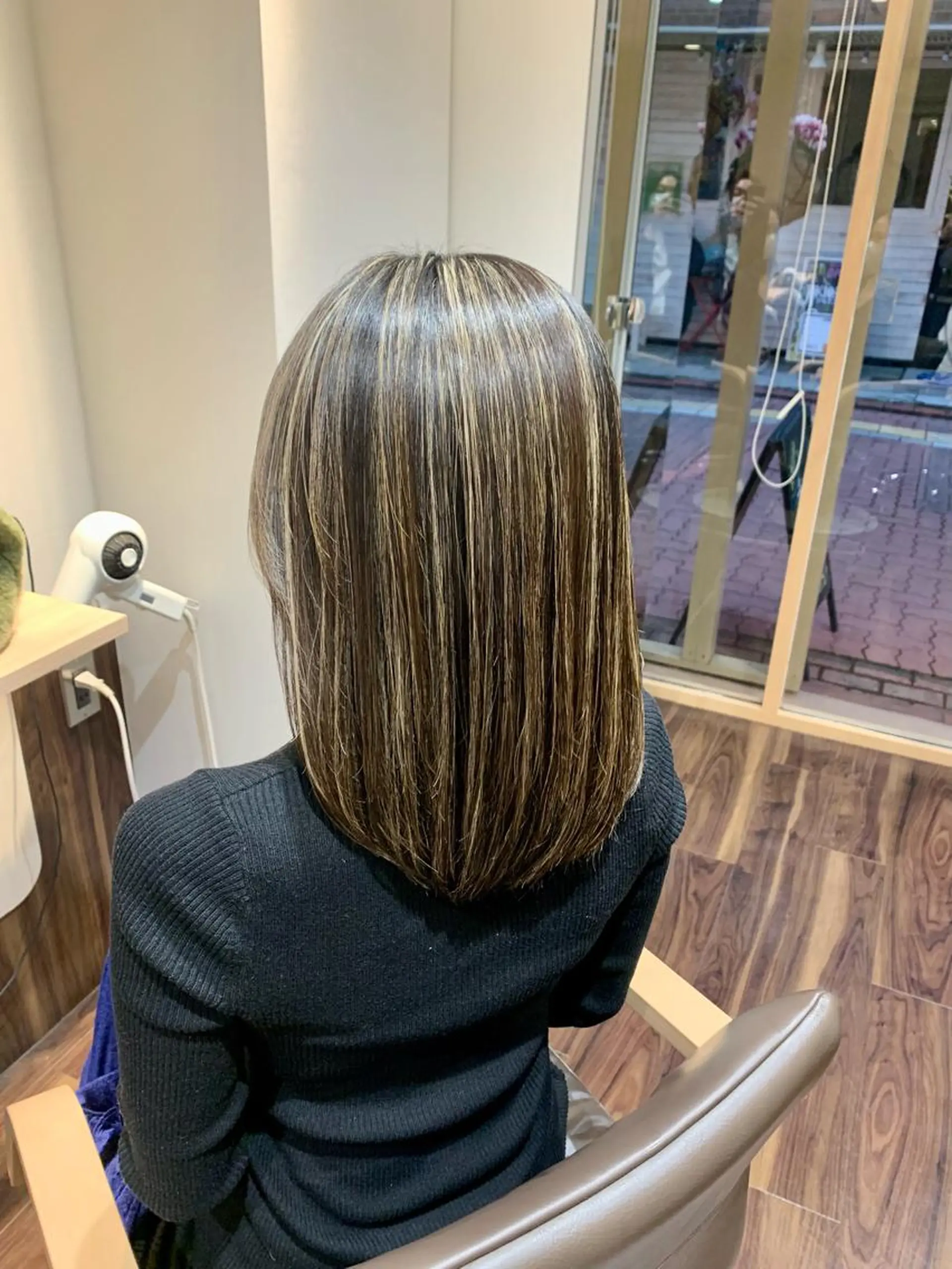 ミディアム ヘアカラー トリートメント green feel 長原所属・西山 大樹のヘアスタイル