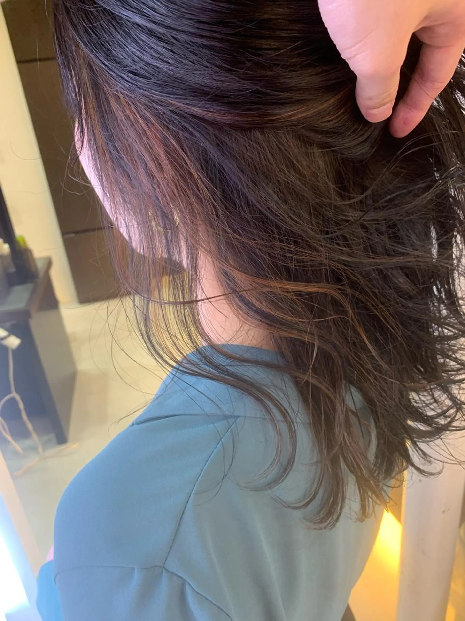 ショート カラー ハイライトカラー オレンジ ハイライト ヘアカラー トリートメント ✂️大門 巧✂️ LAFF難波店のヘアスタイル