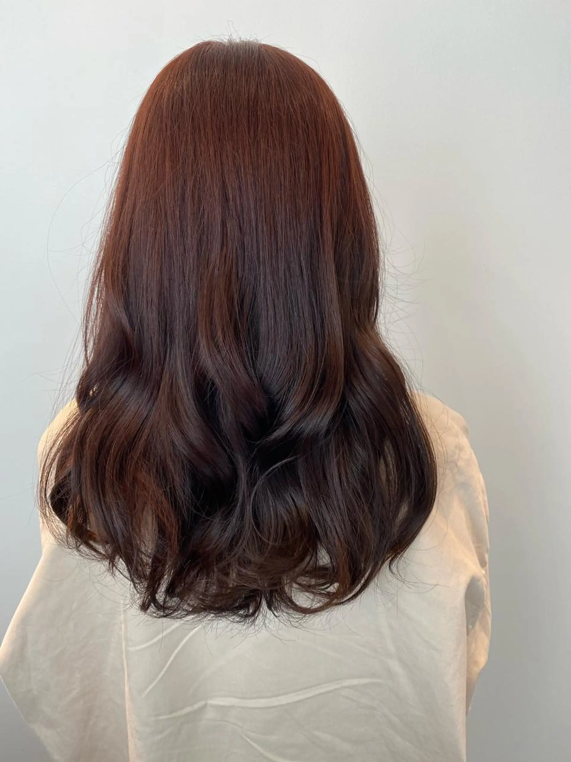 ロング カラー オレンジ ヘアカラー トリートメント きむら ゆうきのヘアスタイル