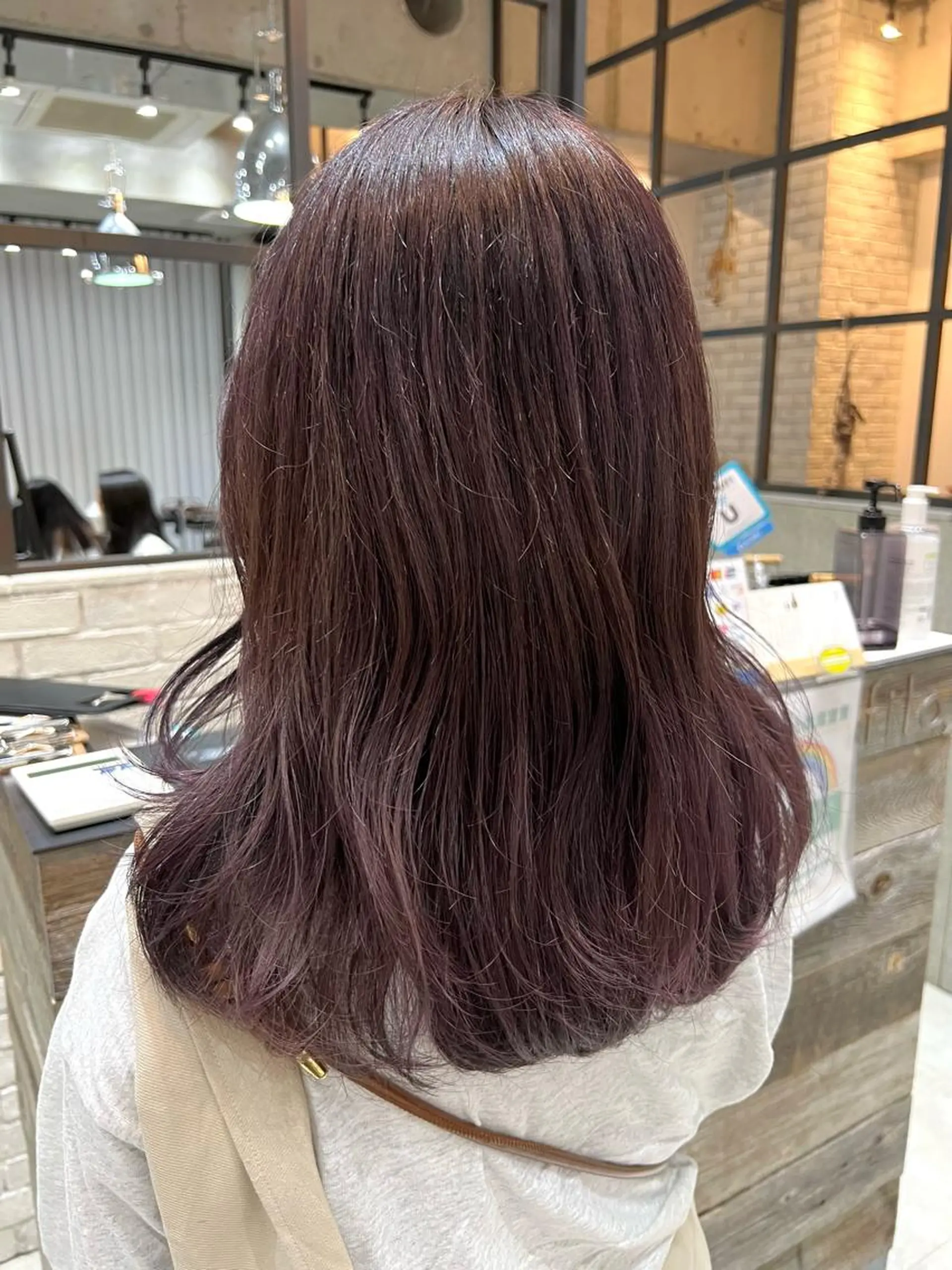 セミロング カラー アッシュ ラベンダーカラー ラベンダーアッシュ ヘアカラー トリートメント 🌿ニュアンス/髪質 改善🌿Fukudaのヘアスタイル