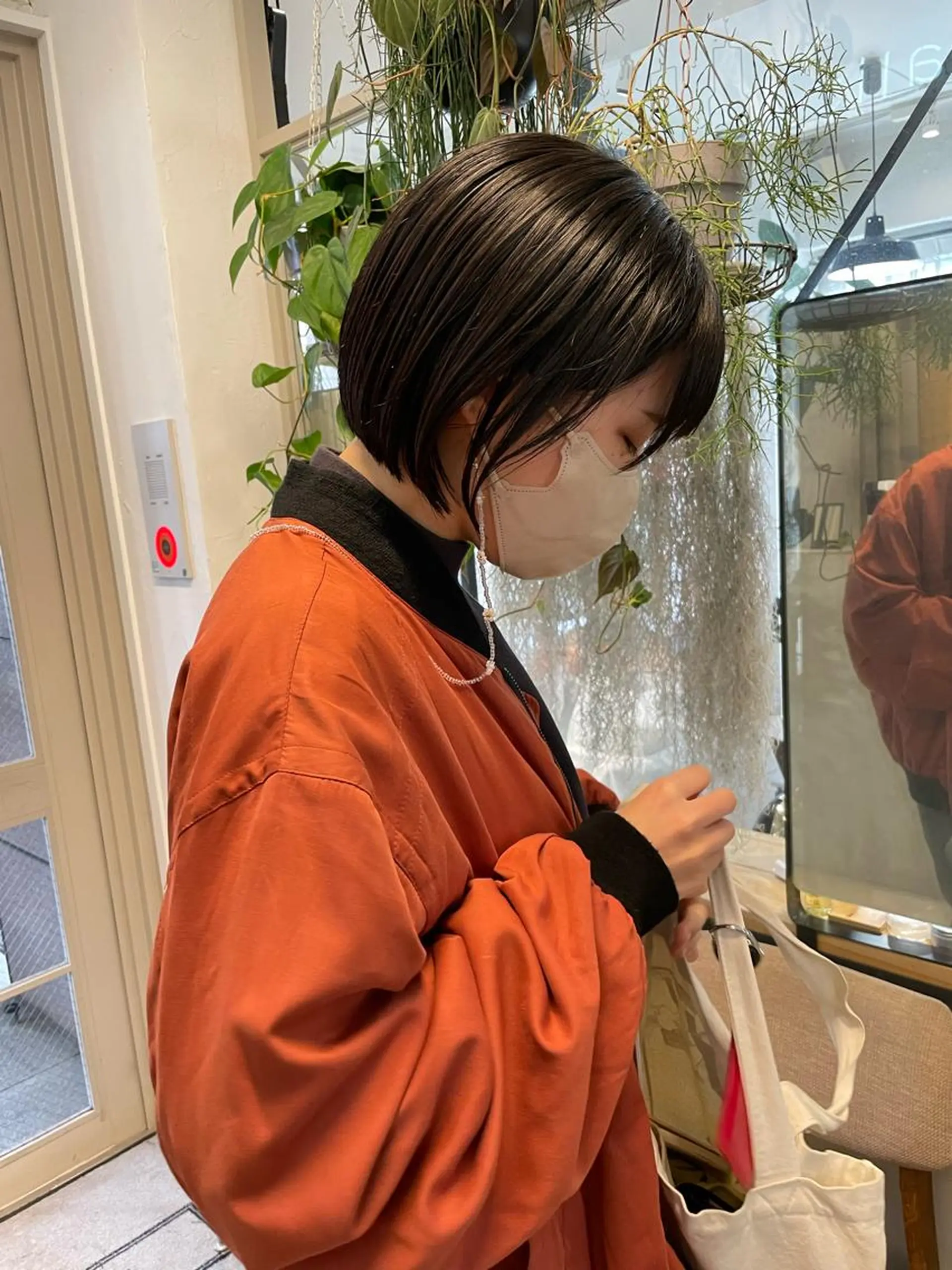 ミディアム カラー ヘアアレンジ 小顔レイヤー×コンパ クトボブ/林隆平のヘアスタイル