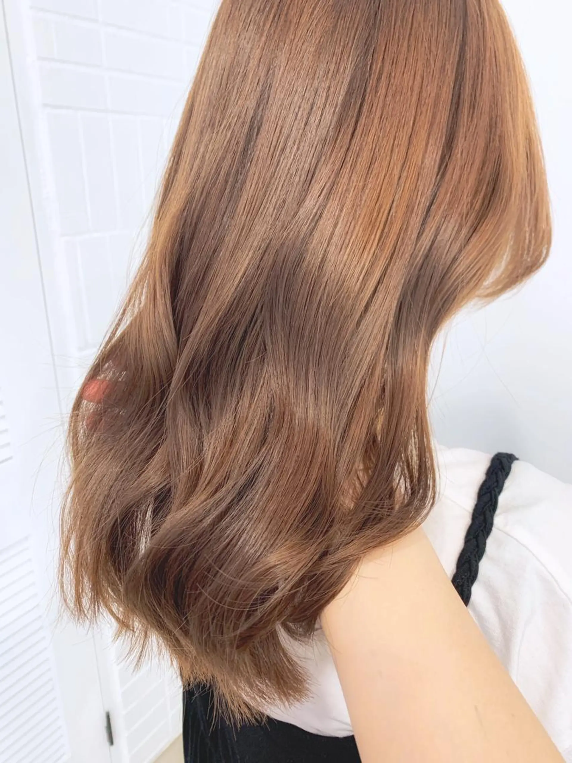 ロング カラー ヘアアレンジ ベージュカラー 🍒暖色✖️レイヤー ／Haruna🍒のヘアスタイル