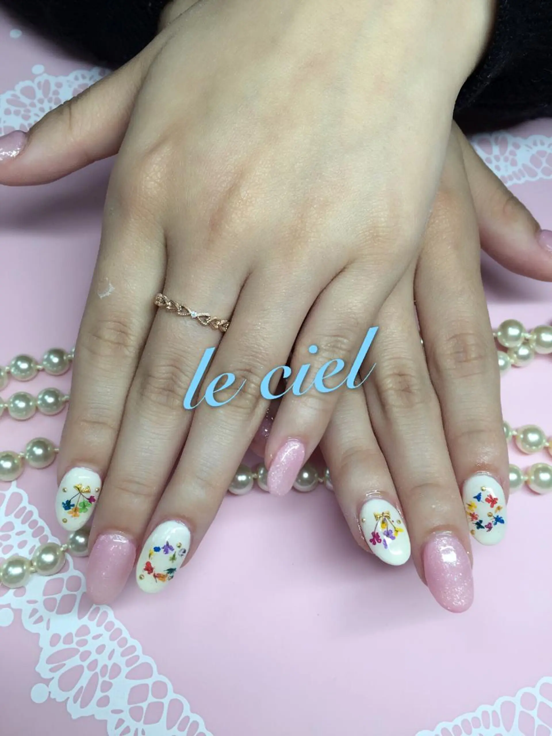 ネイル アートネイル 長さ出し スカルプネイル Naka Rieのネイルデザイン