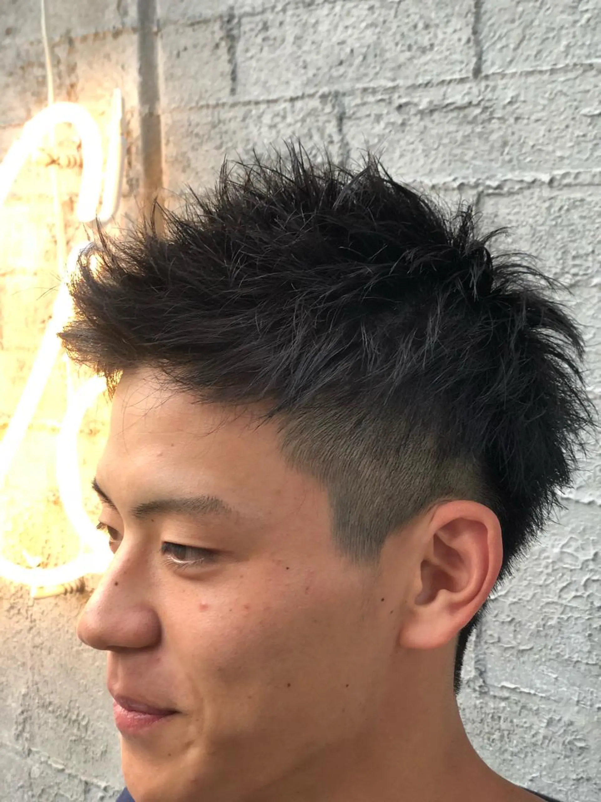 ショート メンズ アップバング ショートヘア カット 島田 竜也のヘアスタイル