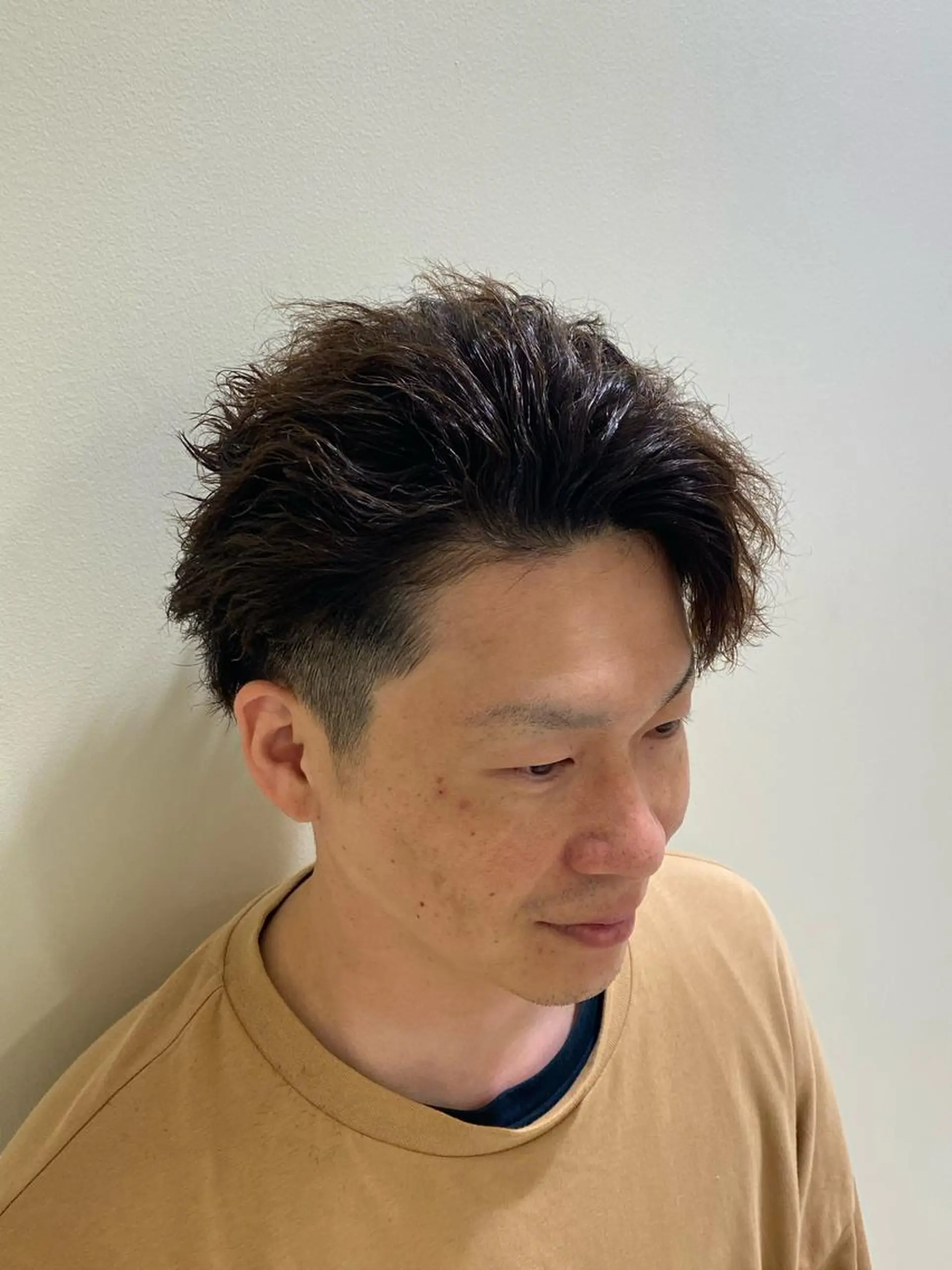 ロング パーマ メンズ 高垣 大輔のヘアスタイル