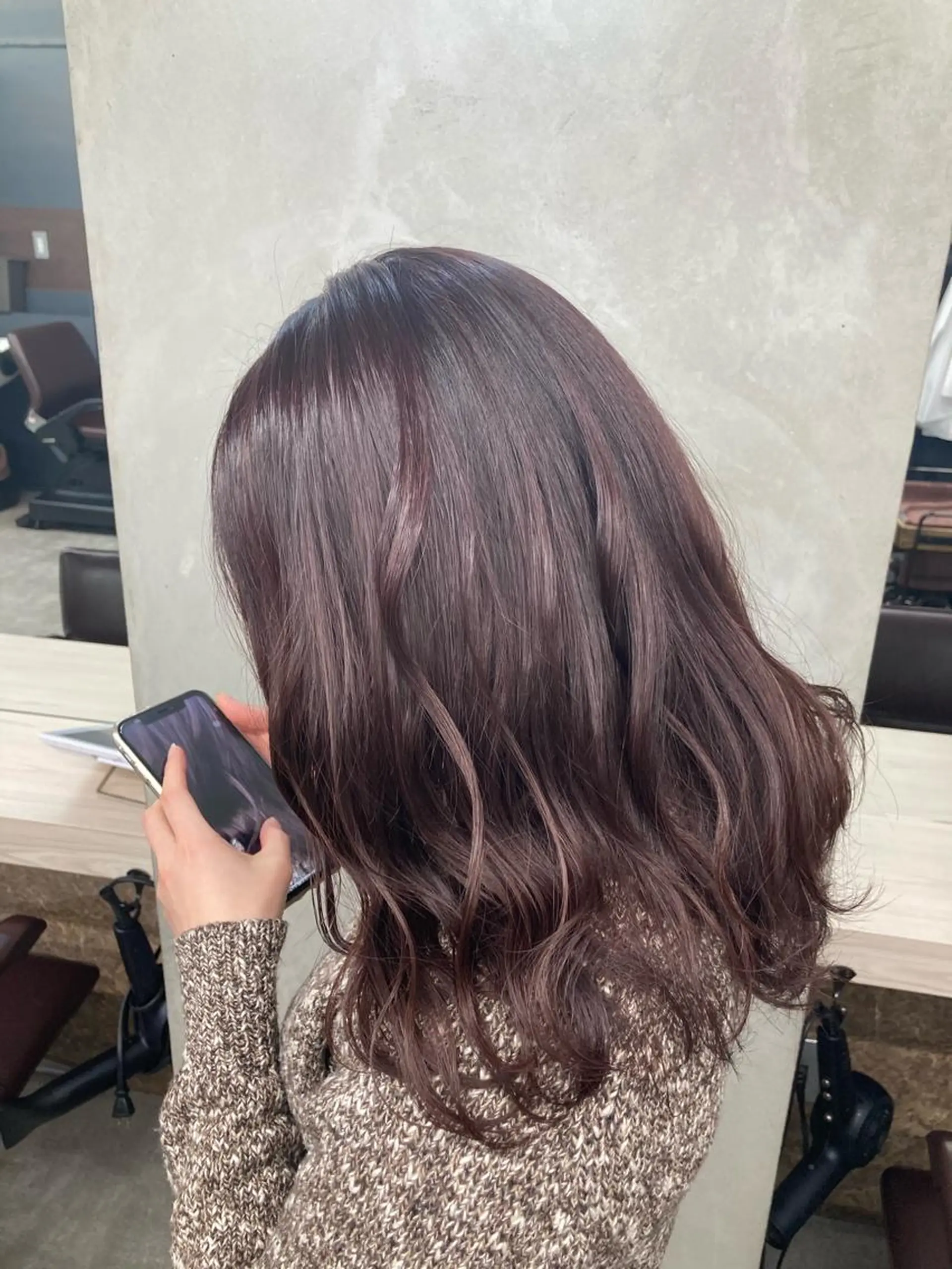 セミロング カラー ヘアカラー トリートメント ブリーチ&似合せボブ 田中寛十のヘアスタイル