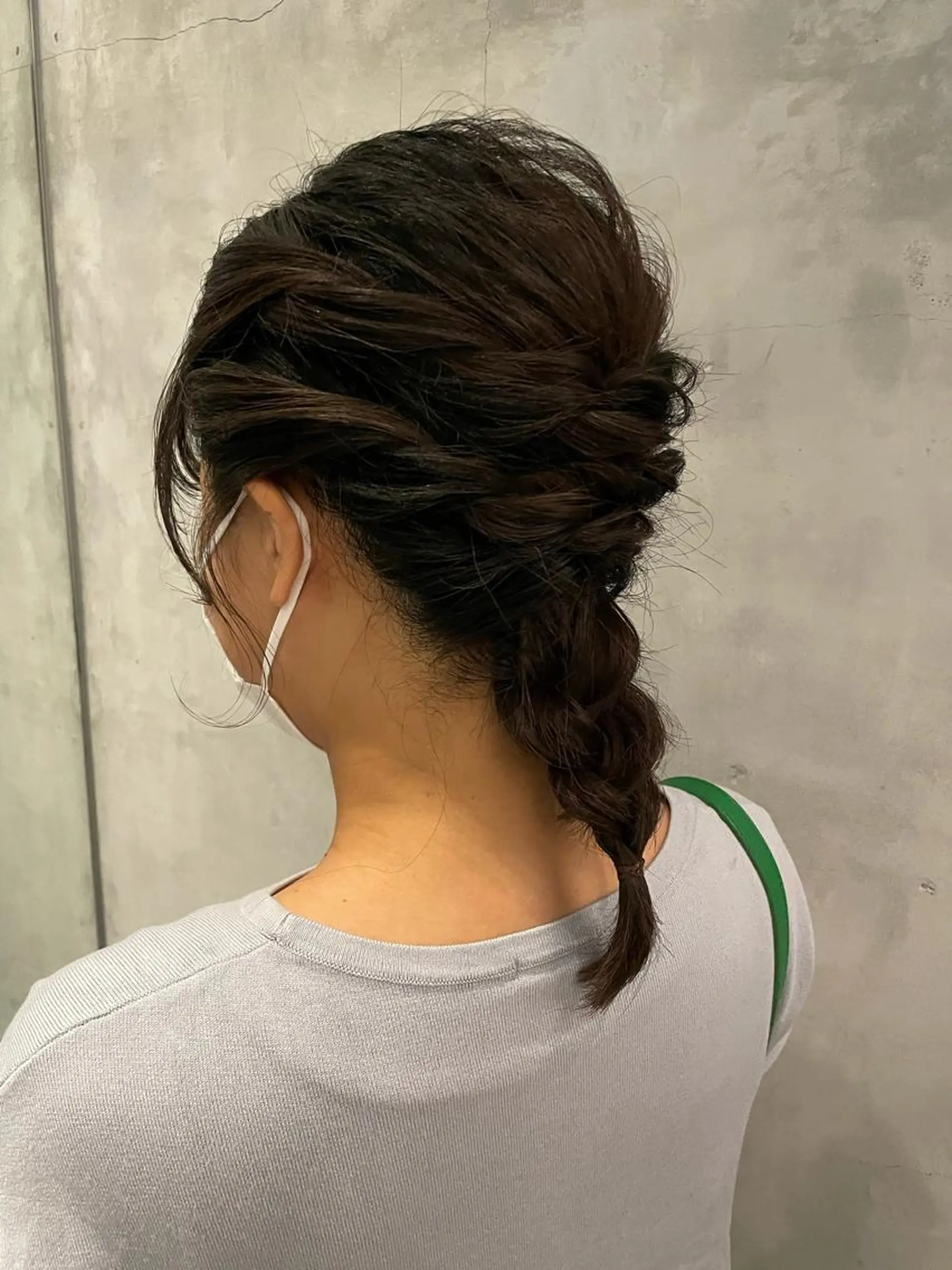 ミディアム ヘアアレンジ OAK 学芸大学所属・秋葉萌　透明感カラー /レイヤー/ボブ♡のヘアスタイル