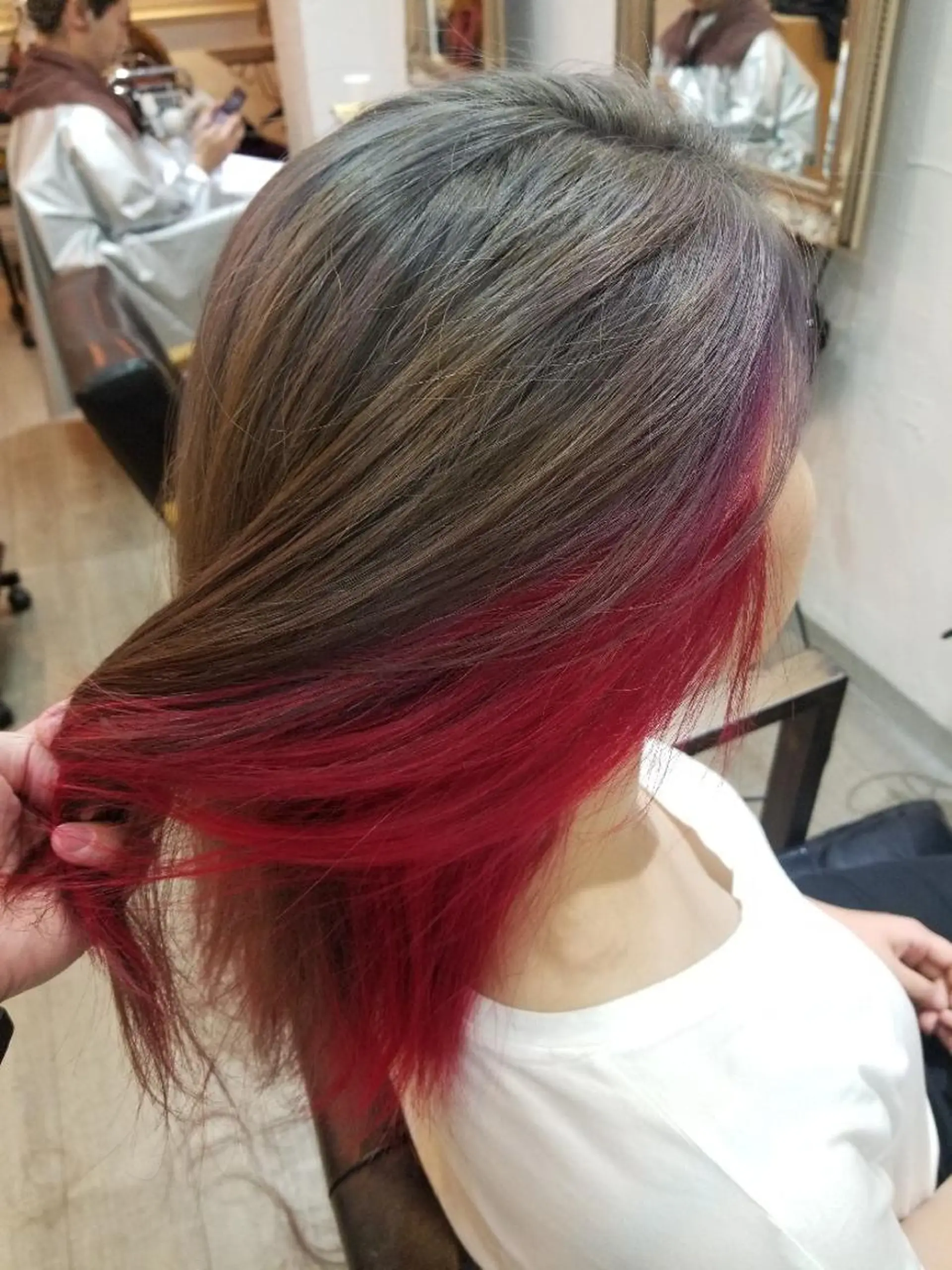 ミディアム カラー ヘアカラー bathair  所属・bathair 持田侑祐のヘアスタイル