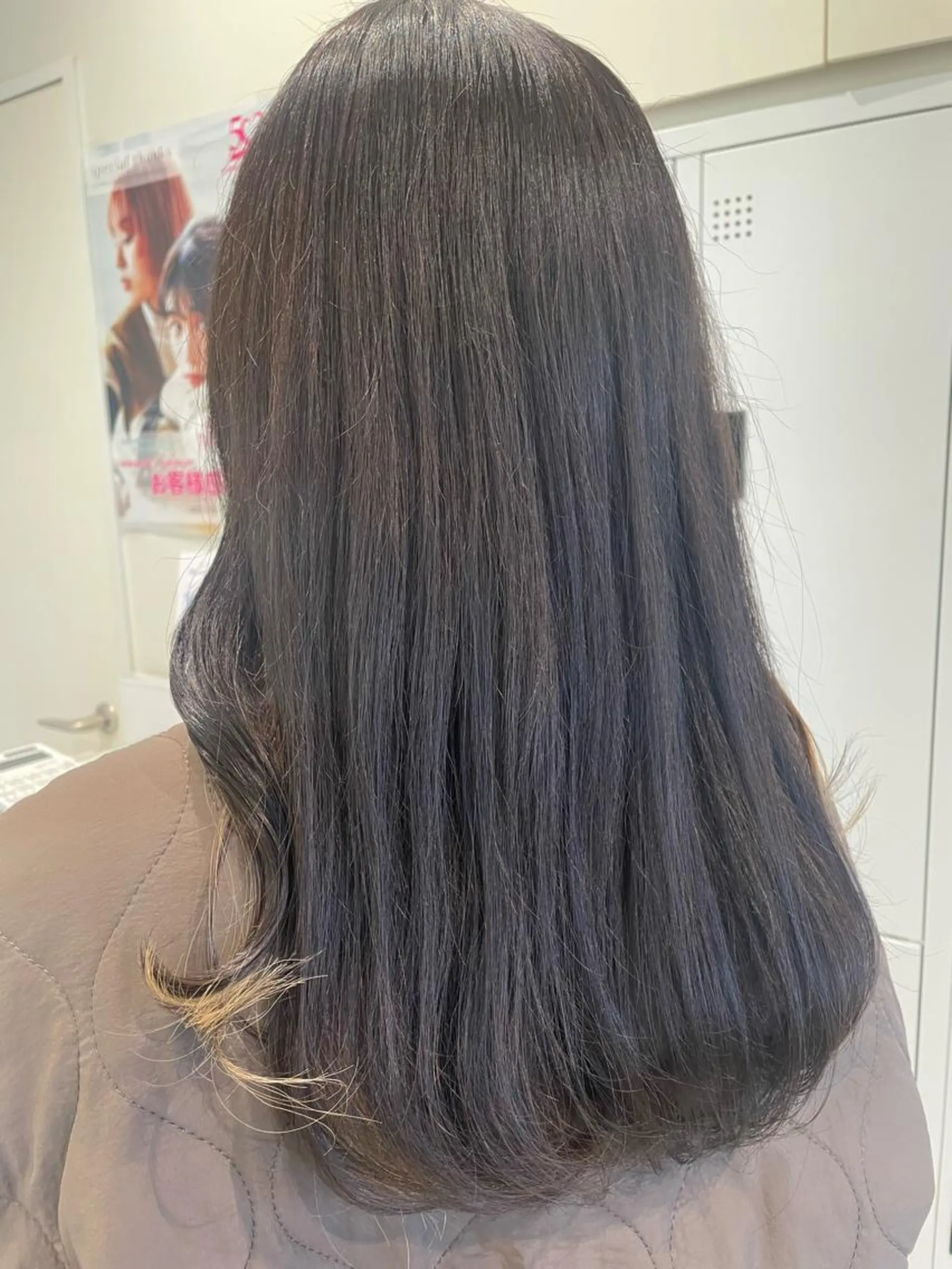 セミロング カラー ダークグレー インナーカラー ボブ/インナーカラー /眉毛/Miyuのヘアスタイル