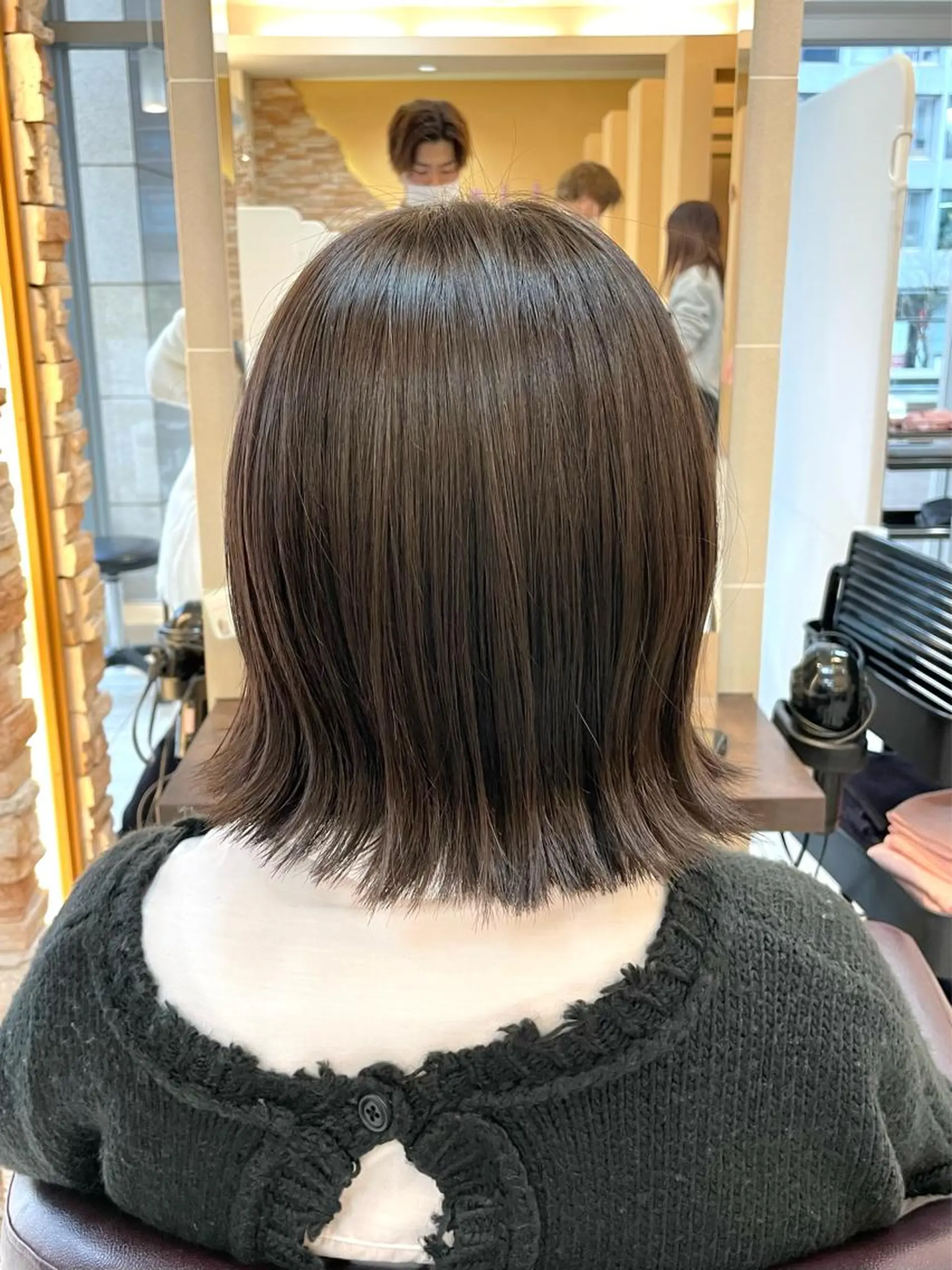 ミディアム カット 新籾 尚哉のヘアスタイル