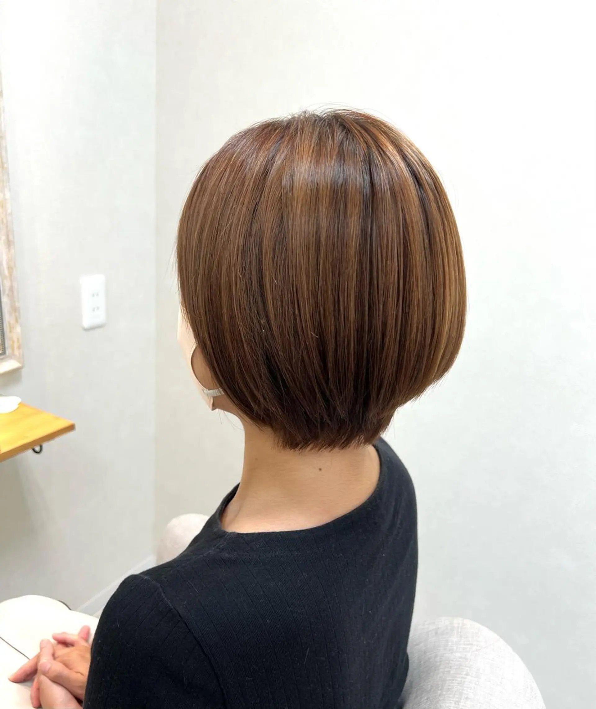 ショート ショートボブ ボブ ショートヘア カット ヘアカラー ショート/白髪ぼかし 君和田若菜のヘアスタイル