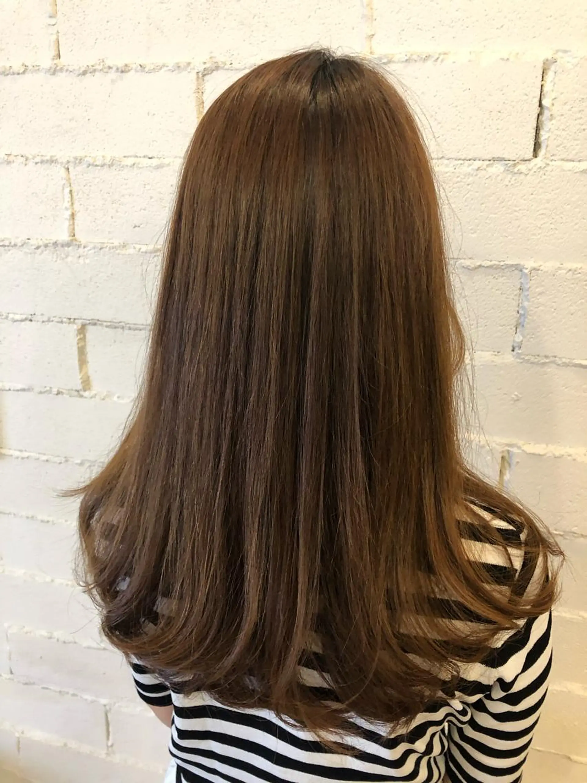 ロング カット 縮毛矯正 トリートメント ヘッドスパ 口コミ評価4.9⭐︎ カワナベ　マサシのヘアスタイル