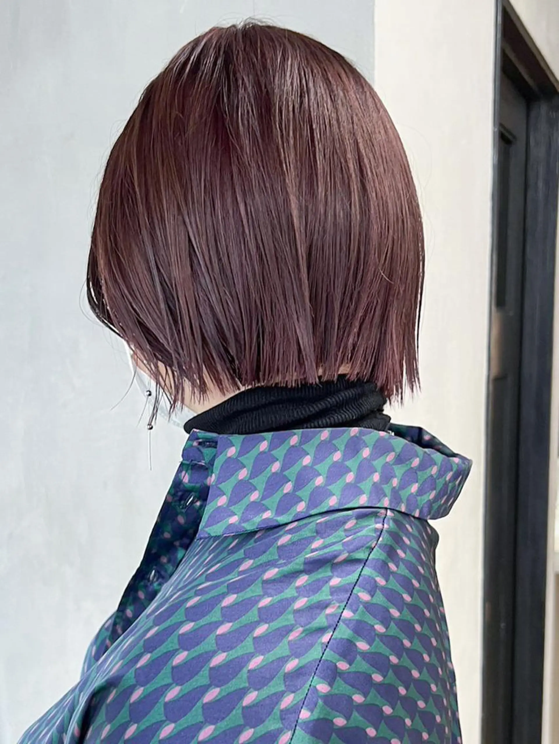 ショート カラー パーマ ヘアアレンジ ブラウンカラー カシス カット ヘアカラー トリートメント ITbyALBUM 松戸のヘアスタイル