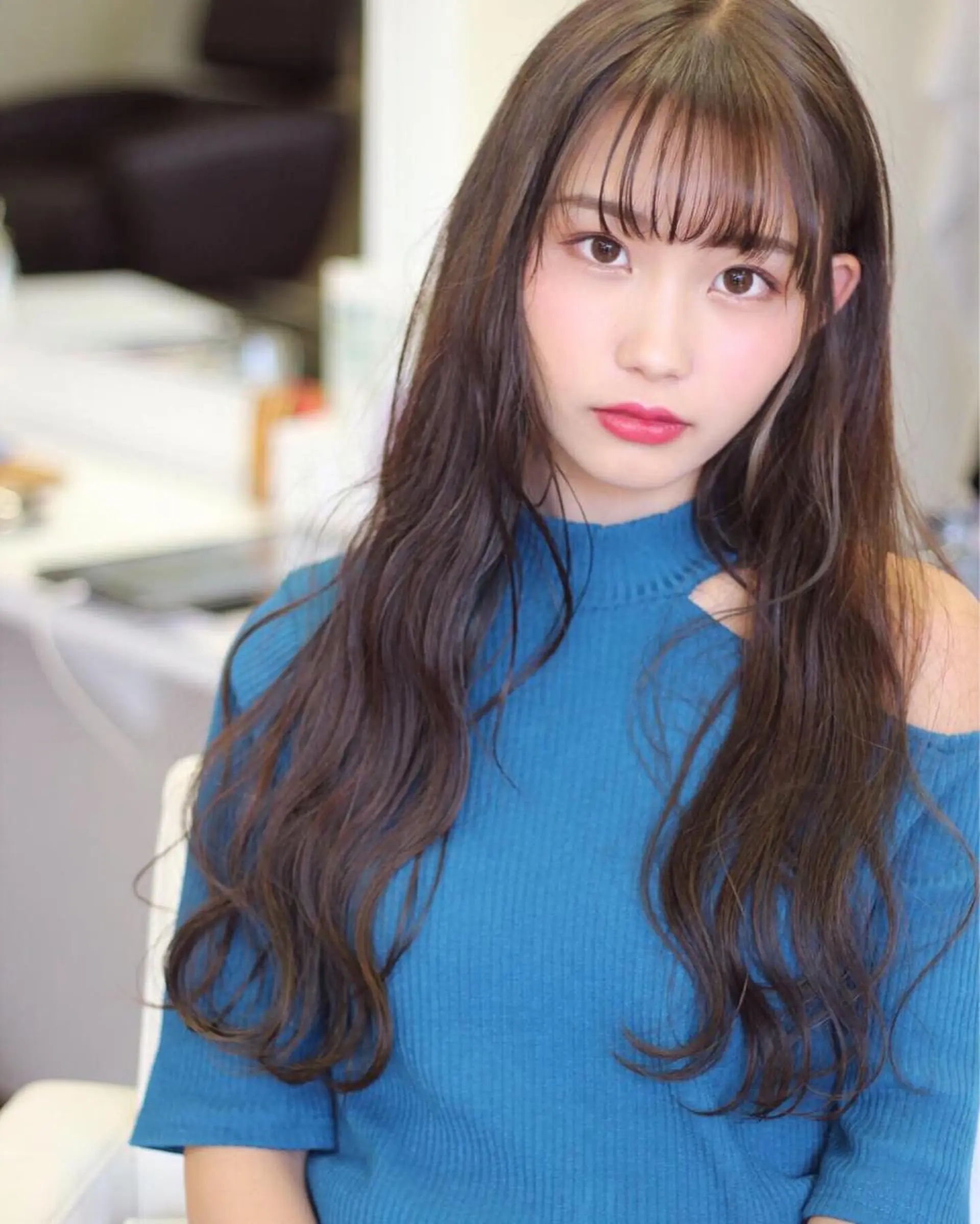 ロング カラー カット ヘアカラー トリートメント 成松 勇治のヘアスタイル