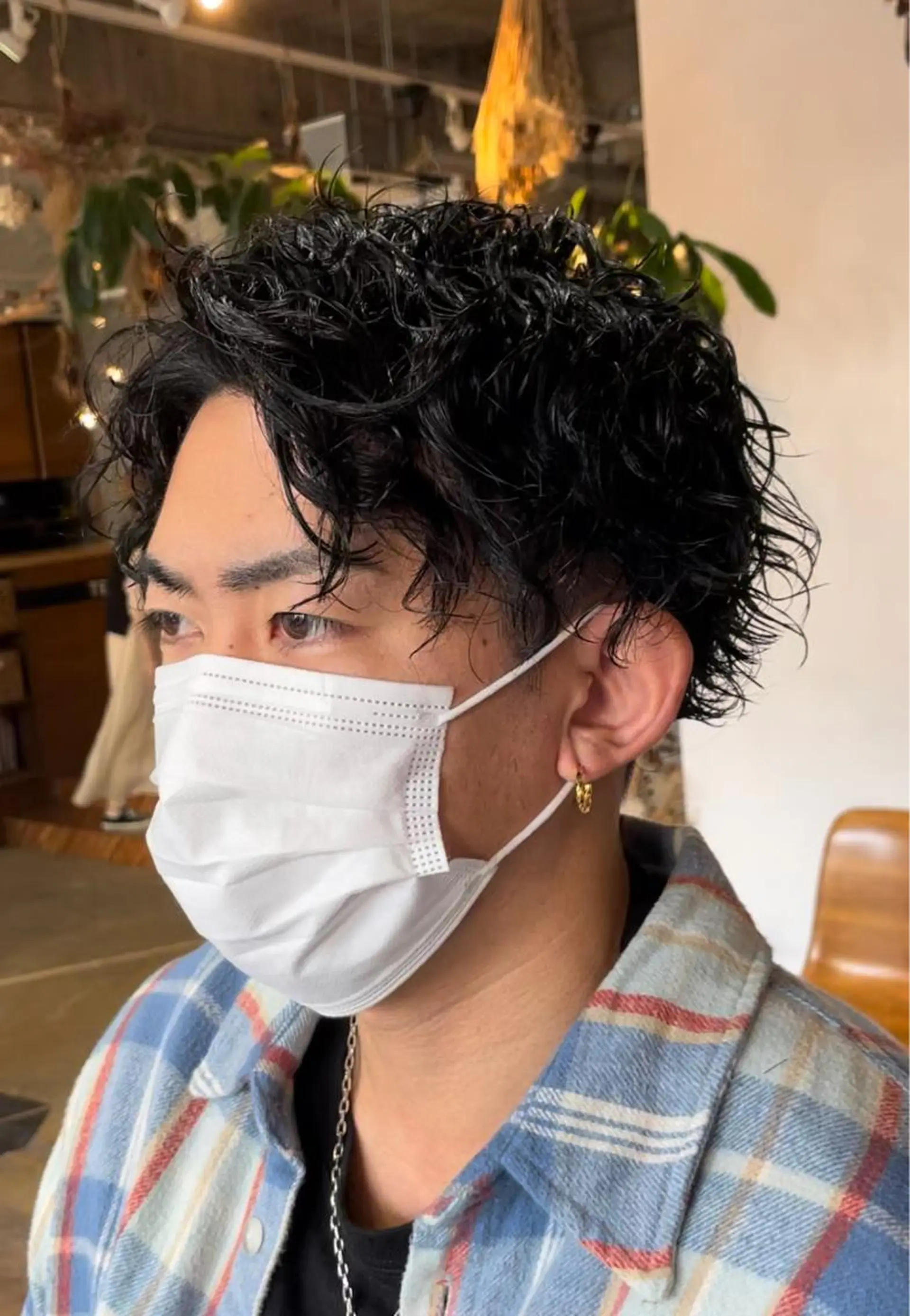 ショート カット パーマ 山下 皐介のヘアスタイル