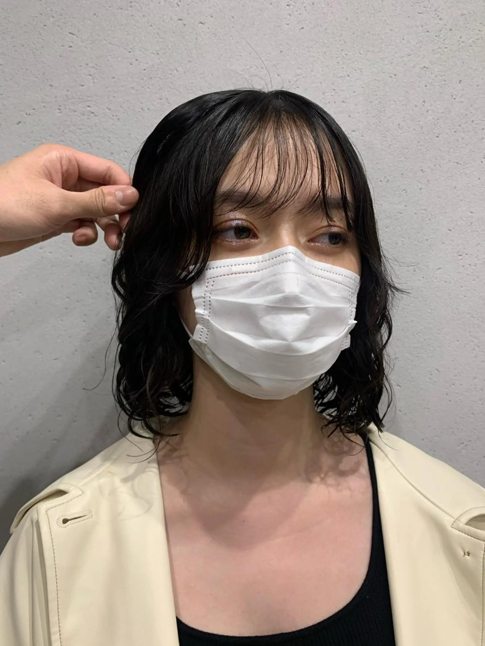 ミディアム パーマ ボブパーマコテ巻き風 パーマNo1深江秀平のヘアスタイル