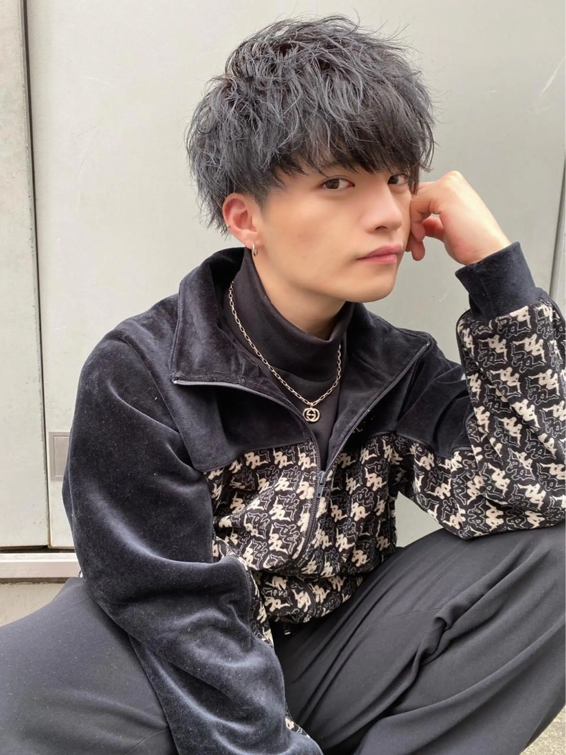 ショート カラー ヘアアレンジ メンズ カット ヘアカラー トリートメント ヘッドスパ ヘアセット ✨【公式】渋谷メンズ サロン BLUCK✨のヘアスタイル